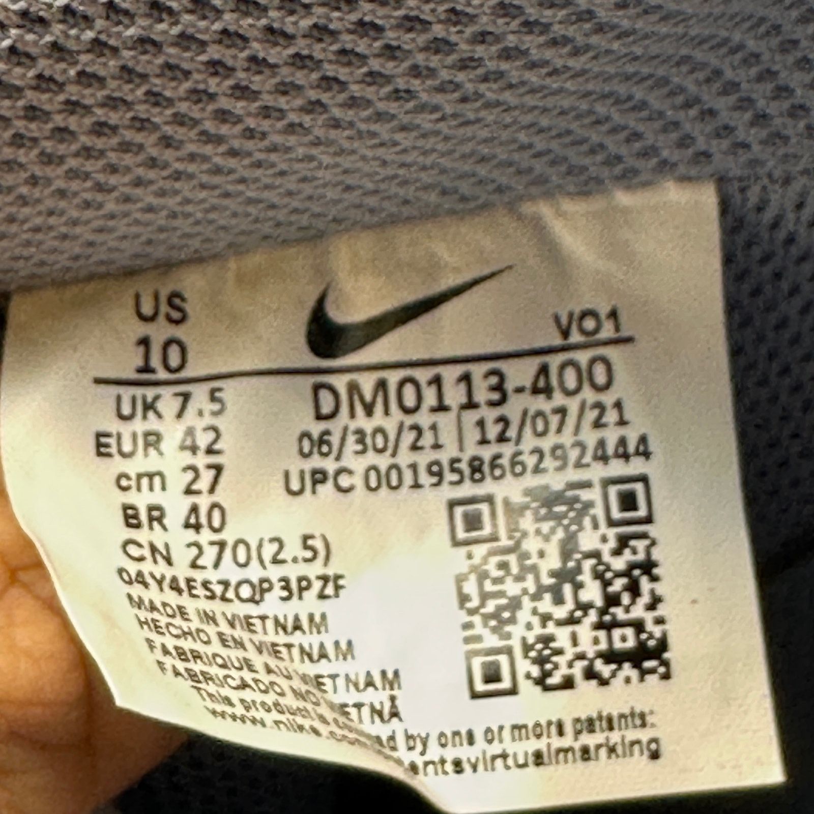 Nike NIKE Women's 10 COURT VISION ALTA ASHEN Slate 2022 DM0113 Size US 10 / IT 40 - 7 Thumbnail
