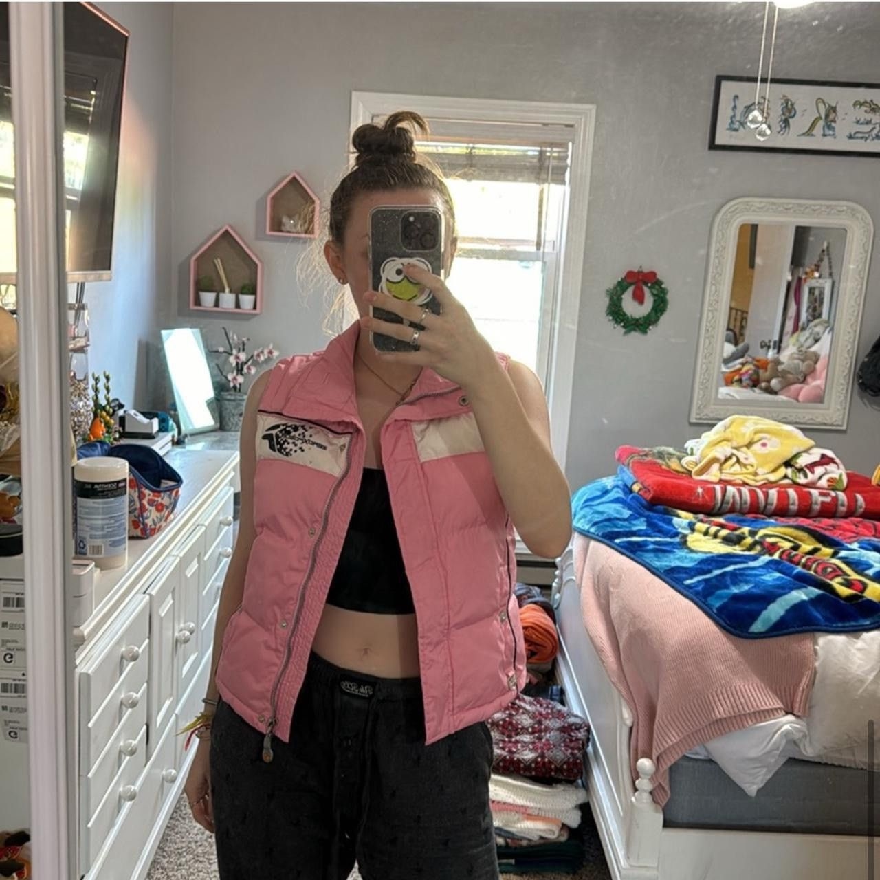 Vintage × ZeroXposur Y2K Pink Puffer Vest Size XS / US 0-2 / IT 36-38 - 5 Thumbnail