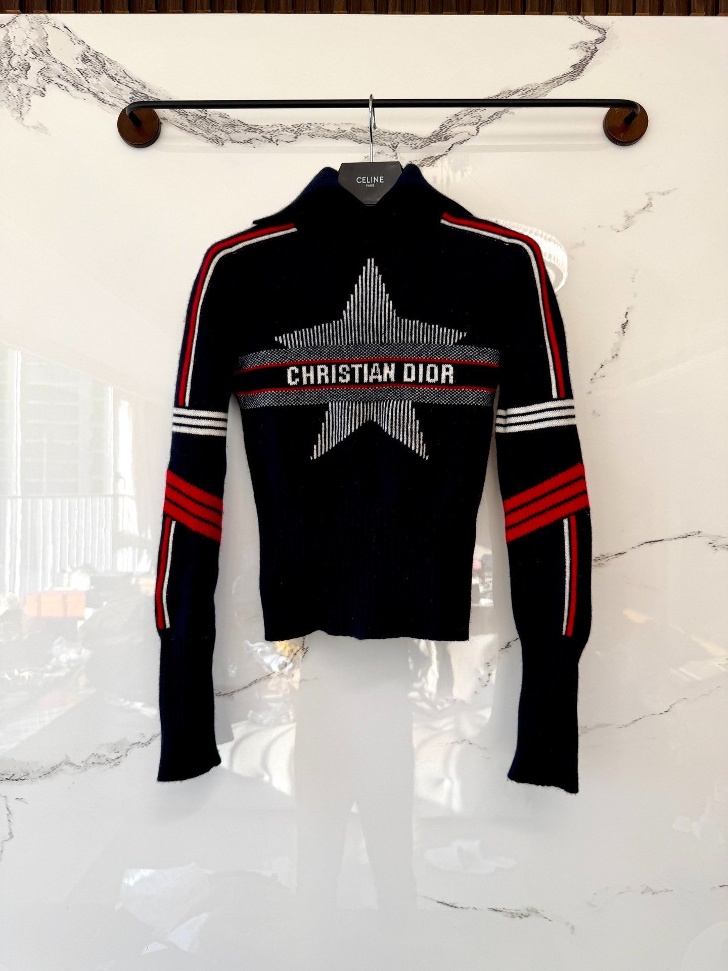 Dior dior star logo knitted sweater Size US M / EU 48-50 / 2 - 1 Thumbnail