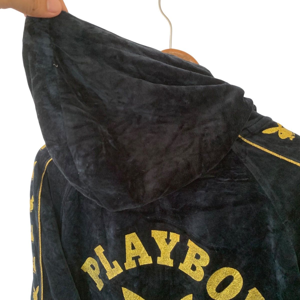 Playboy × Vintage Rare Vintage Playboy Sweater Fleece Hoodie Side Logo Size US M / EU 48-50 / 2 - 7 Thumbnail