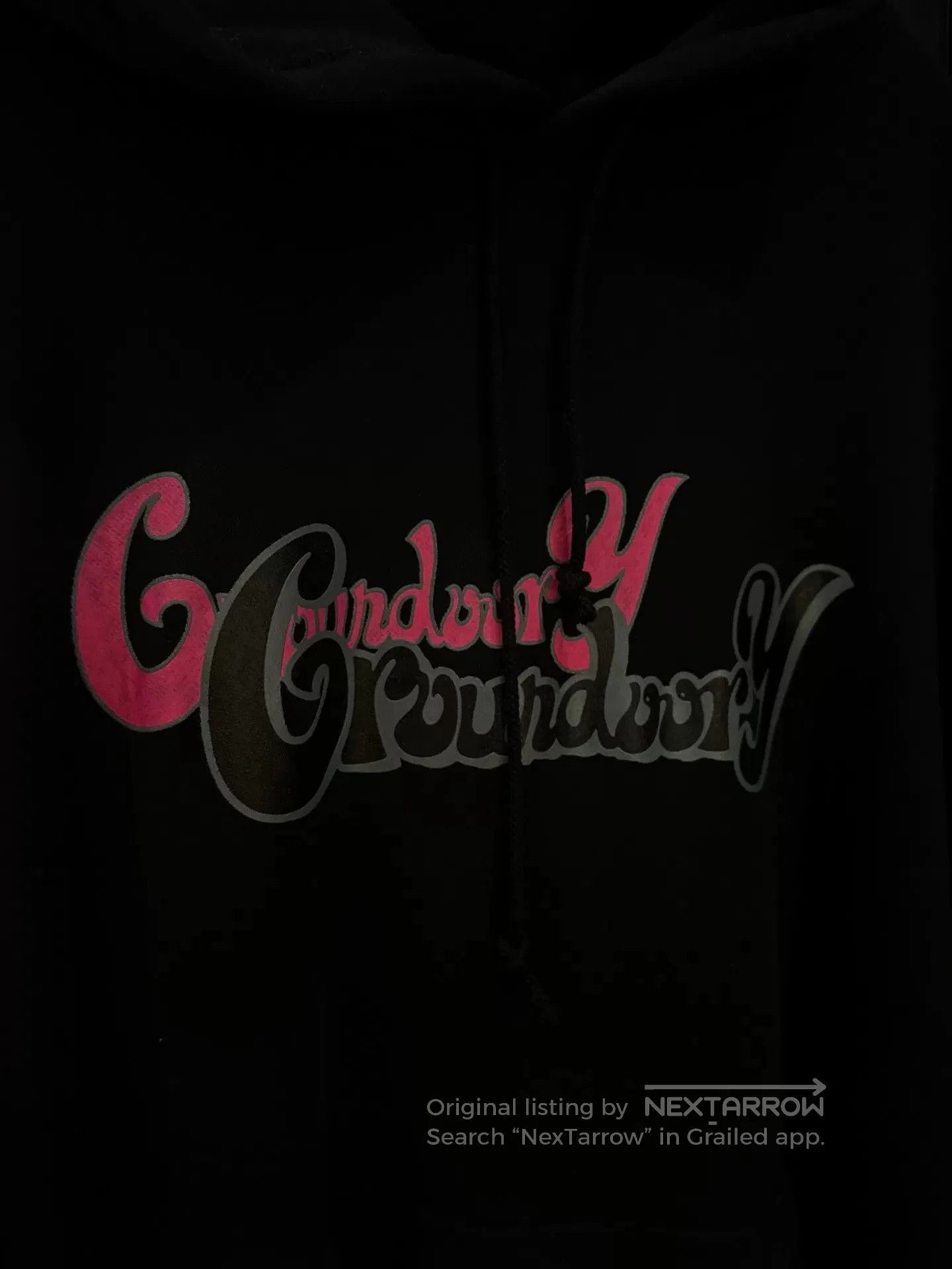 Ground Y groundY lettered hoodie with pink accents. Size US XXL / EU 58 / 5 - 2 Thumbnail
