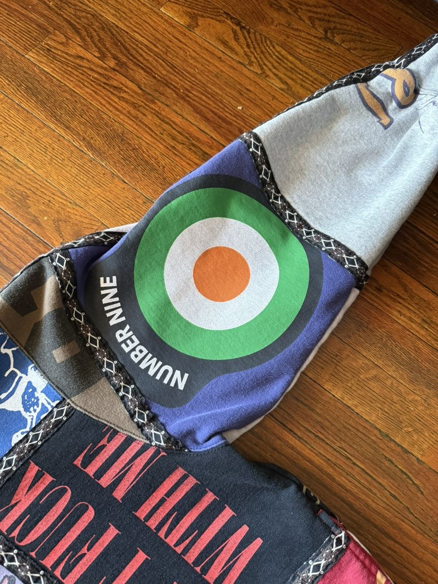 Number (N)ine × Supreme SUPREME NUMBER NINE PATCHWORK ZIP UP HOODIE ...