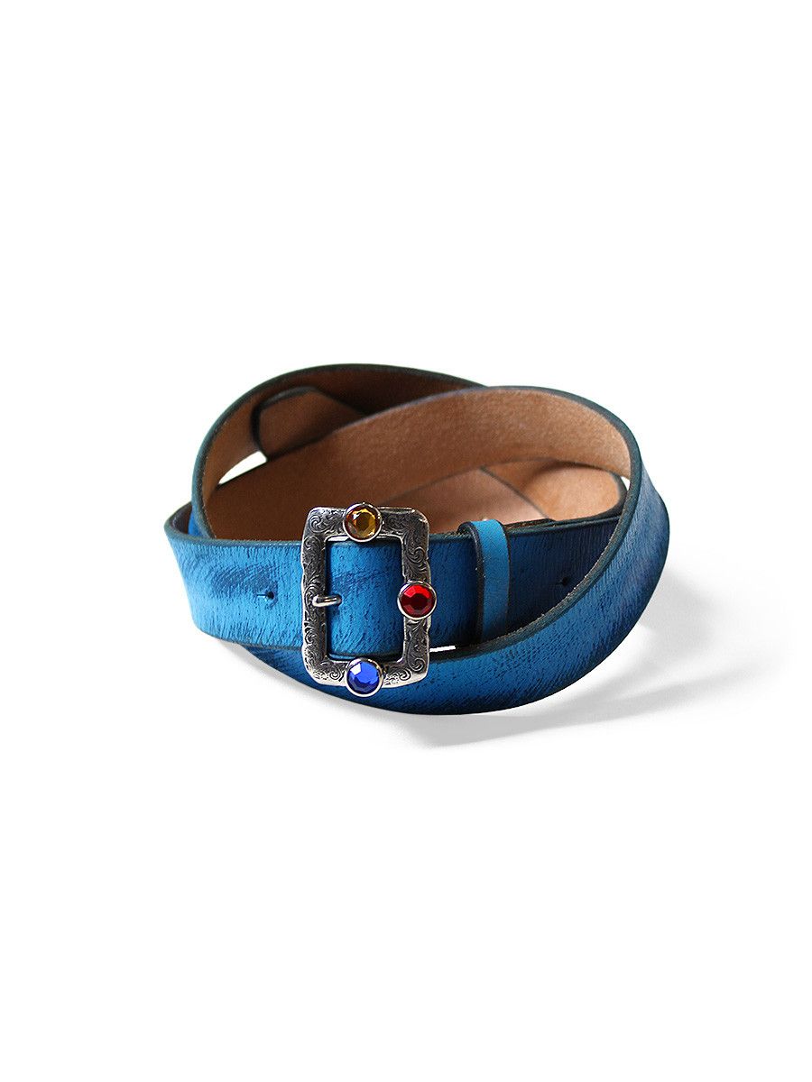 Kapital Kapital Oi Leather Stutted Buckle Belt Size ONE SIZE - 1 Thumbnail