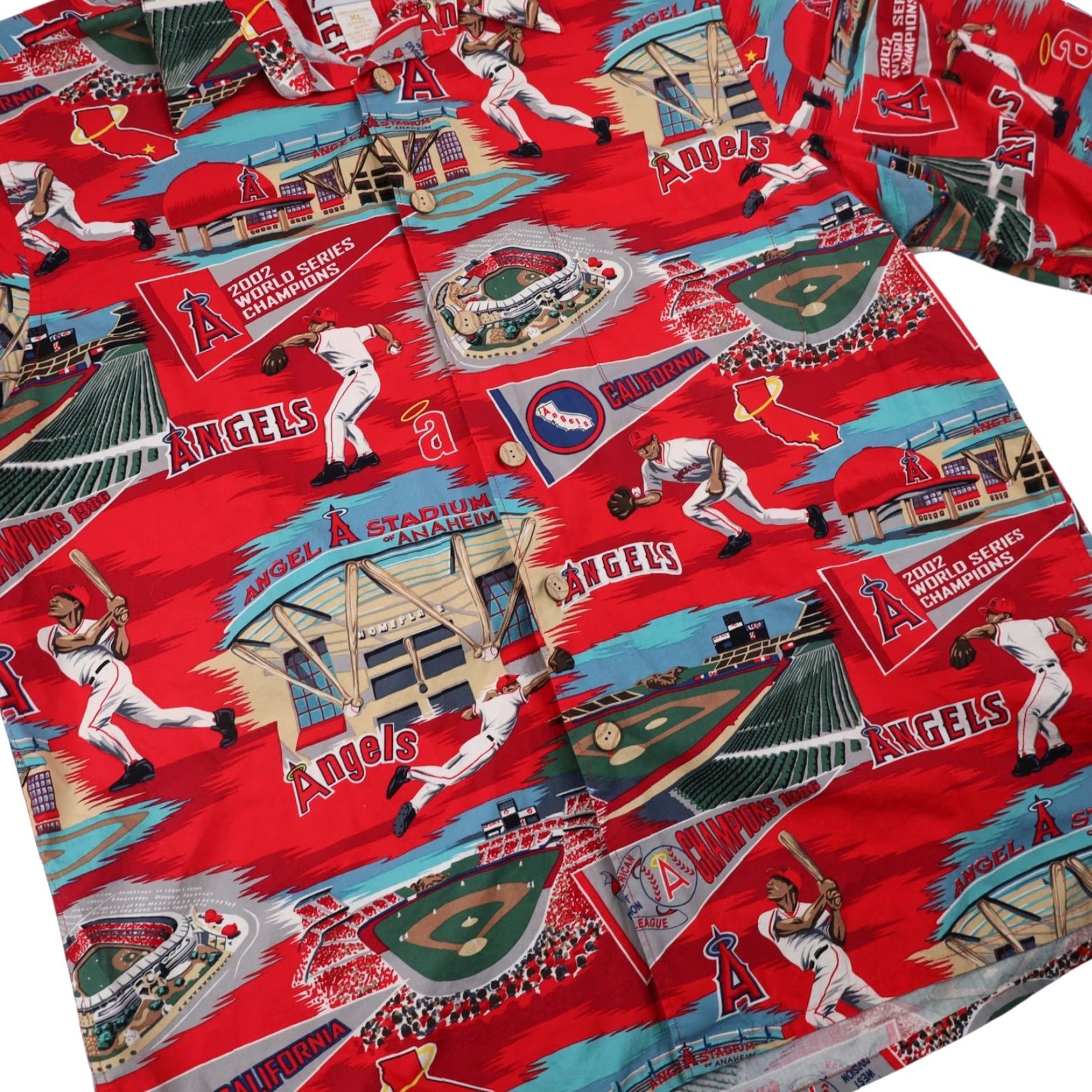 Reyn Spooner VINTAGE Reyn Spooner Anaheim Angels Baseball Print Hawaiian Shirt XL Mens Red Size US XL / EU 56 / 4 - 3 Thumbnail