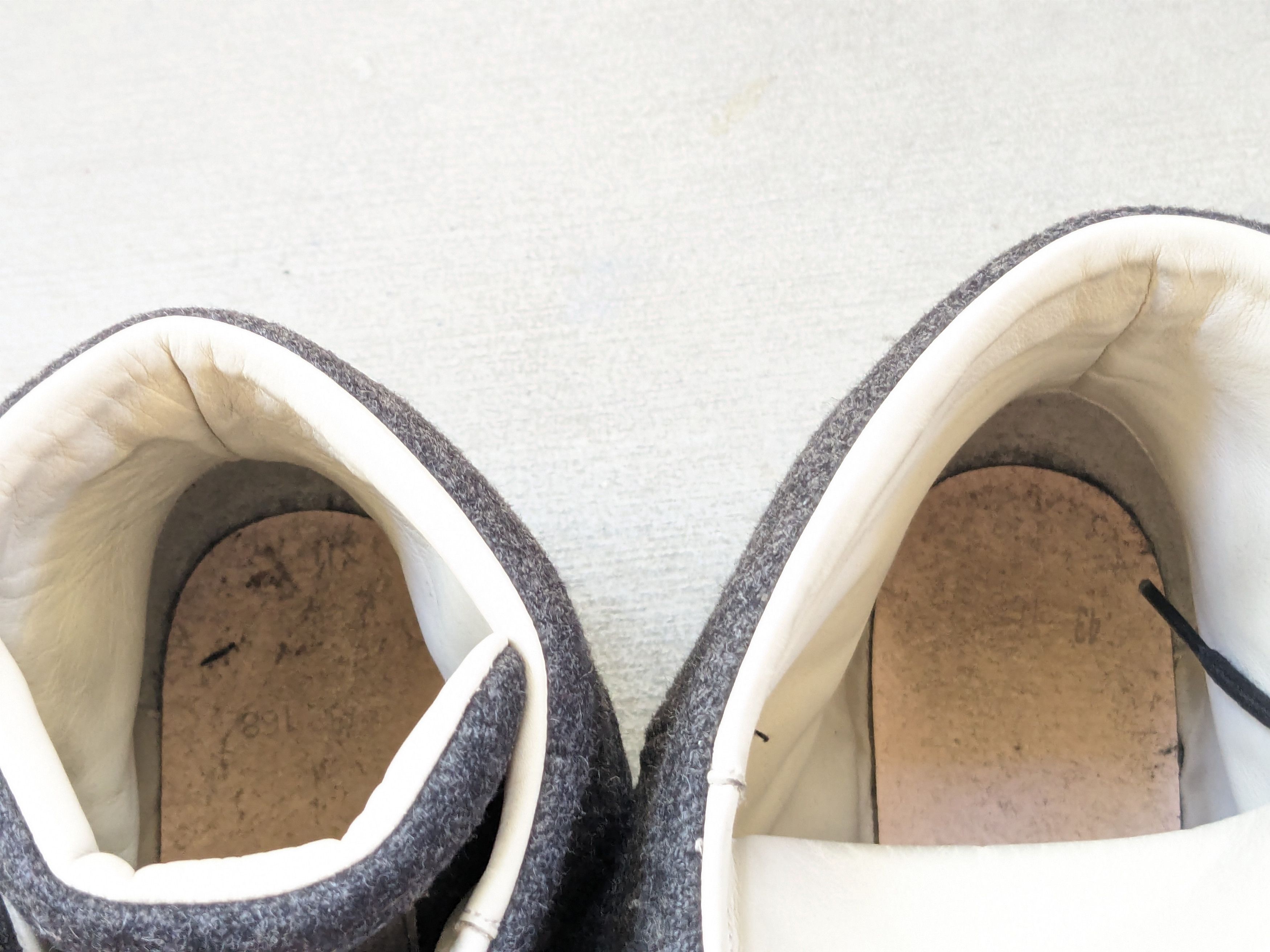 Maison Margiela Maison Margiela Future Gray Wool 10 43 Leather High Tops Size US 10 / EU 43 - 5 Thumbnail
