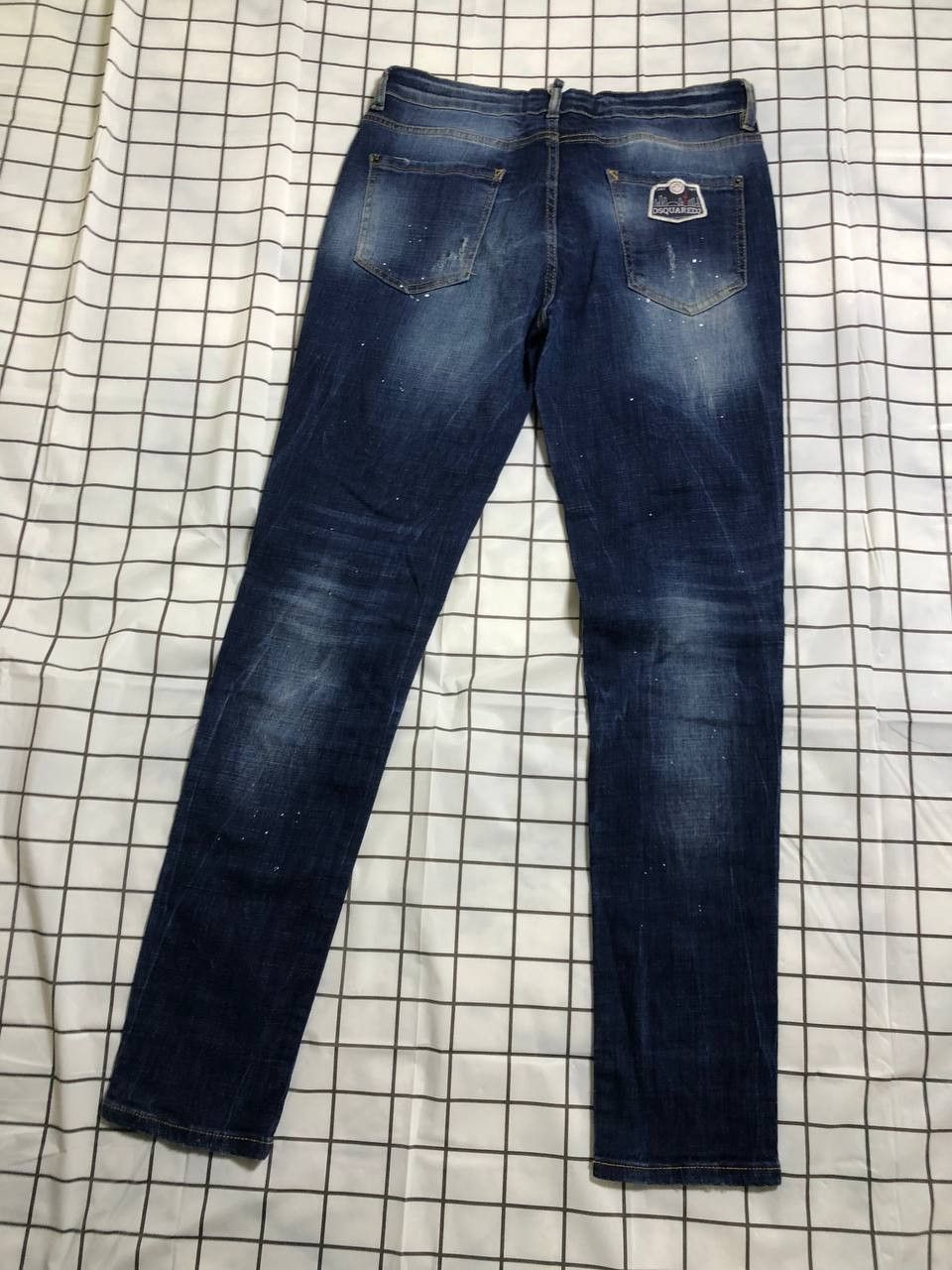 Dsquared2 Dsquared2 Vintage Floral Fish Pockets Distressed Denim Jeans Size US 32 / EU 48 - 24 Thumbnail