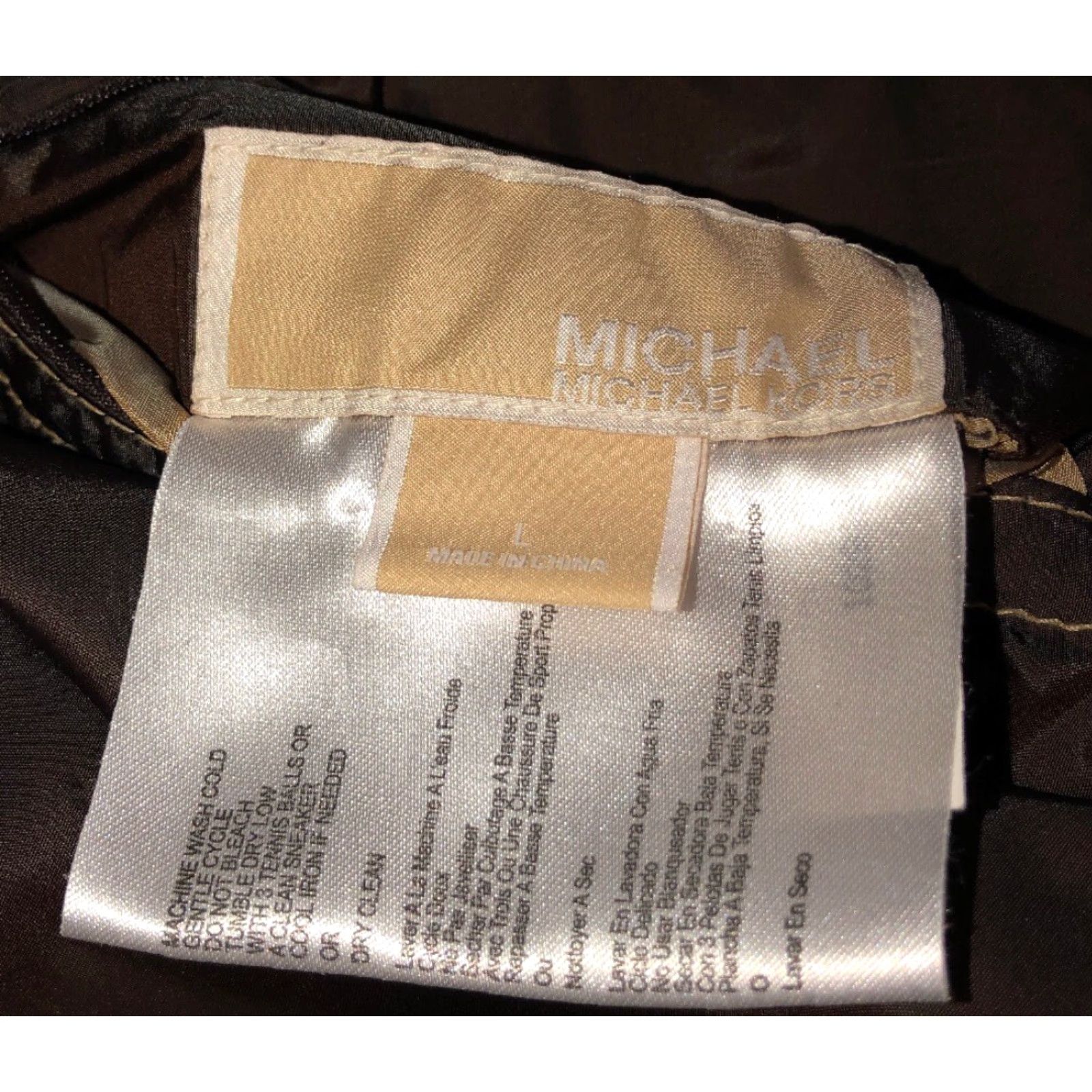 Michael Kors Michael Kors Womens Jacket Reversible Full Zip Brown Size L Size L / US 10 / IT 46 - 6 Thumbnail