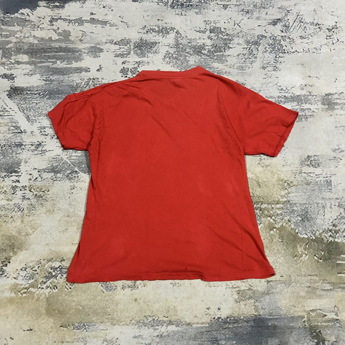 Nike × Vintage Vintage Nike Block Spellout Red Tee Size US M / EU 48-50 / 2 - 6 Thumbnail