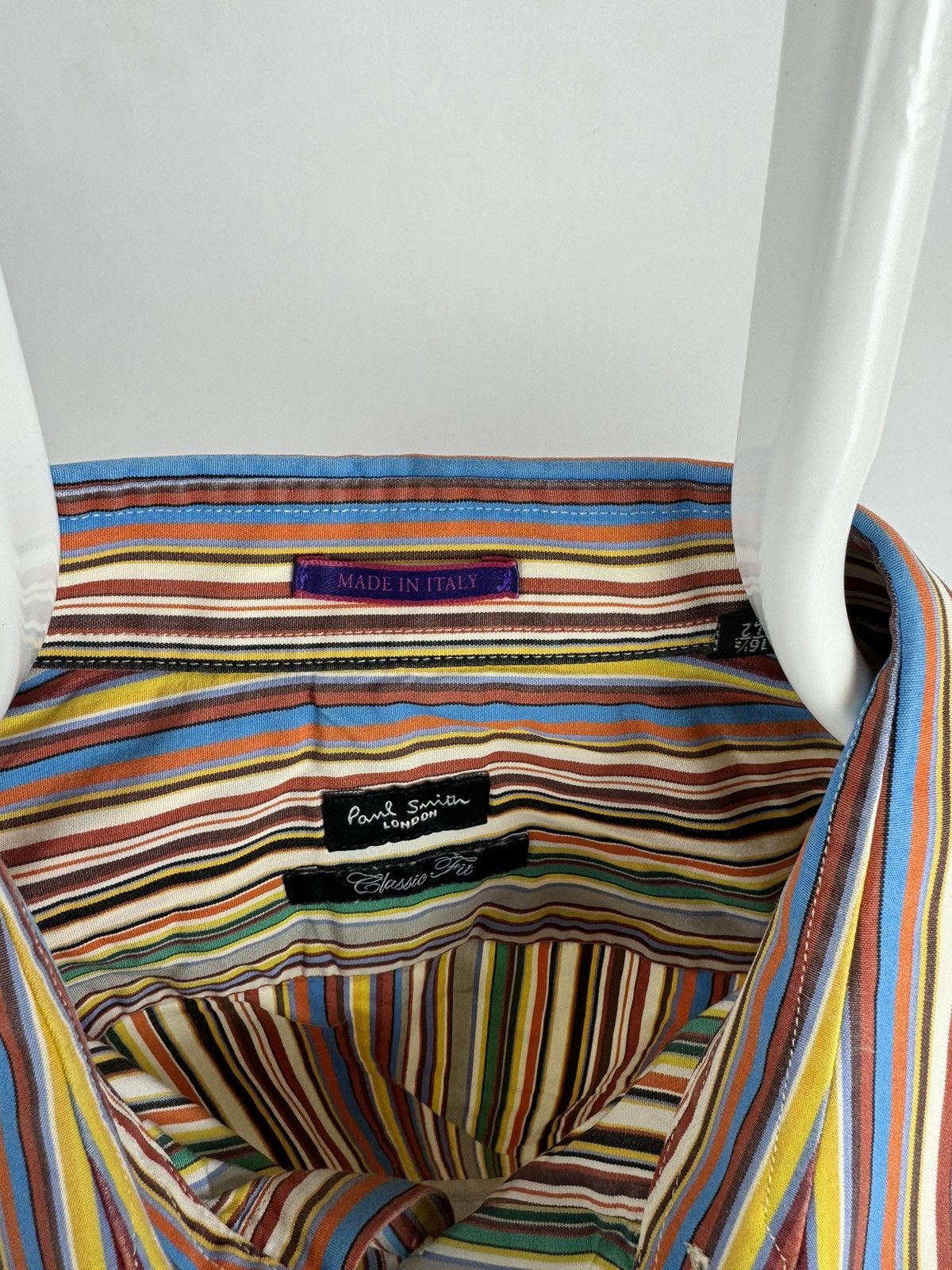 Paul Smith Vintage Paul Smith London Classic Striped Multicolour Shirt Size US L / EU 52-54 / 3 - 3 Thumbnail