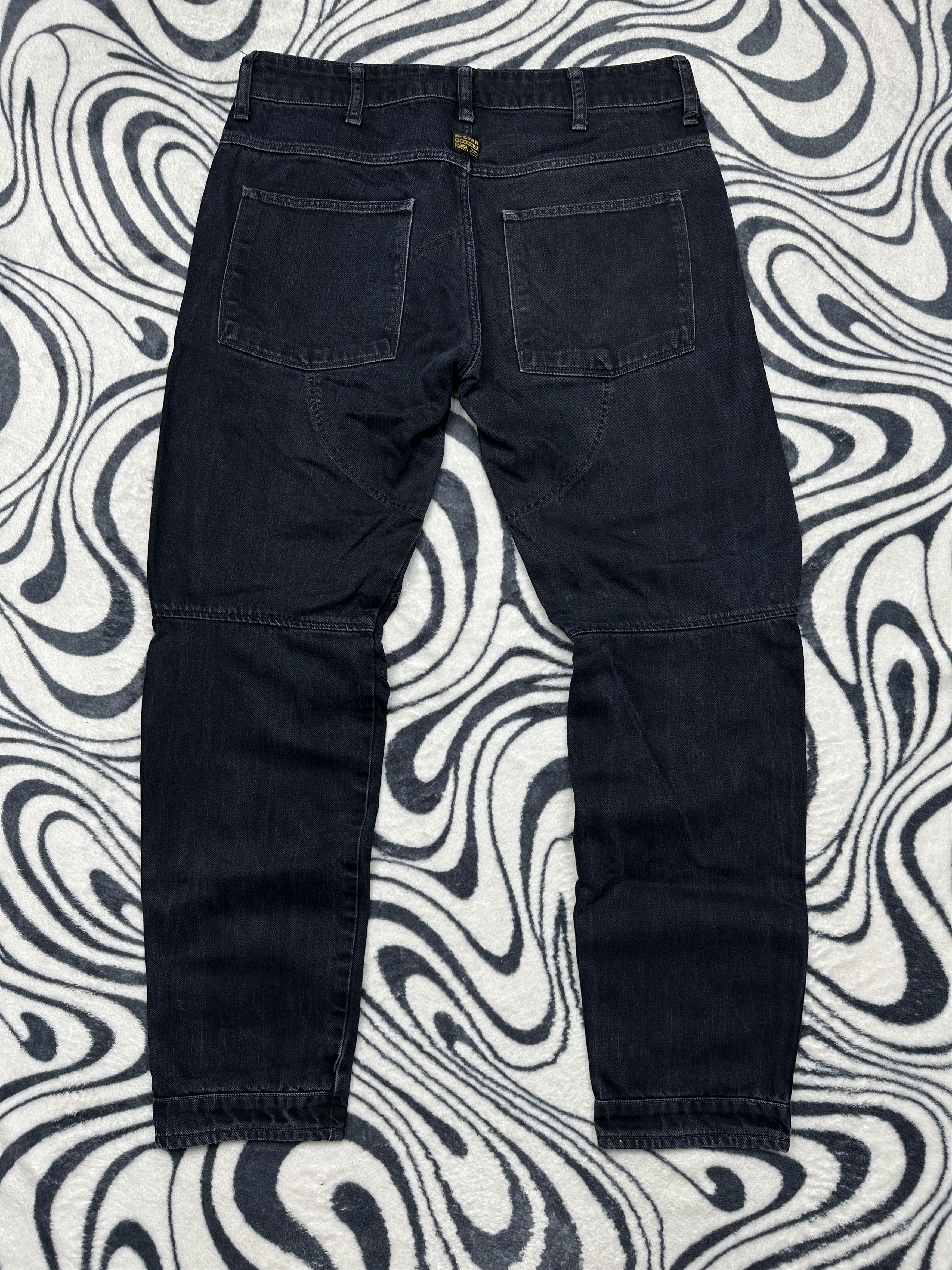 G-Star G Star Raw 3D Low Tapered Denim Pants Double Knee Jeans Size US 30 / EU 46 - 5 Thumbnail