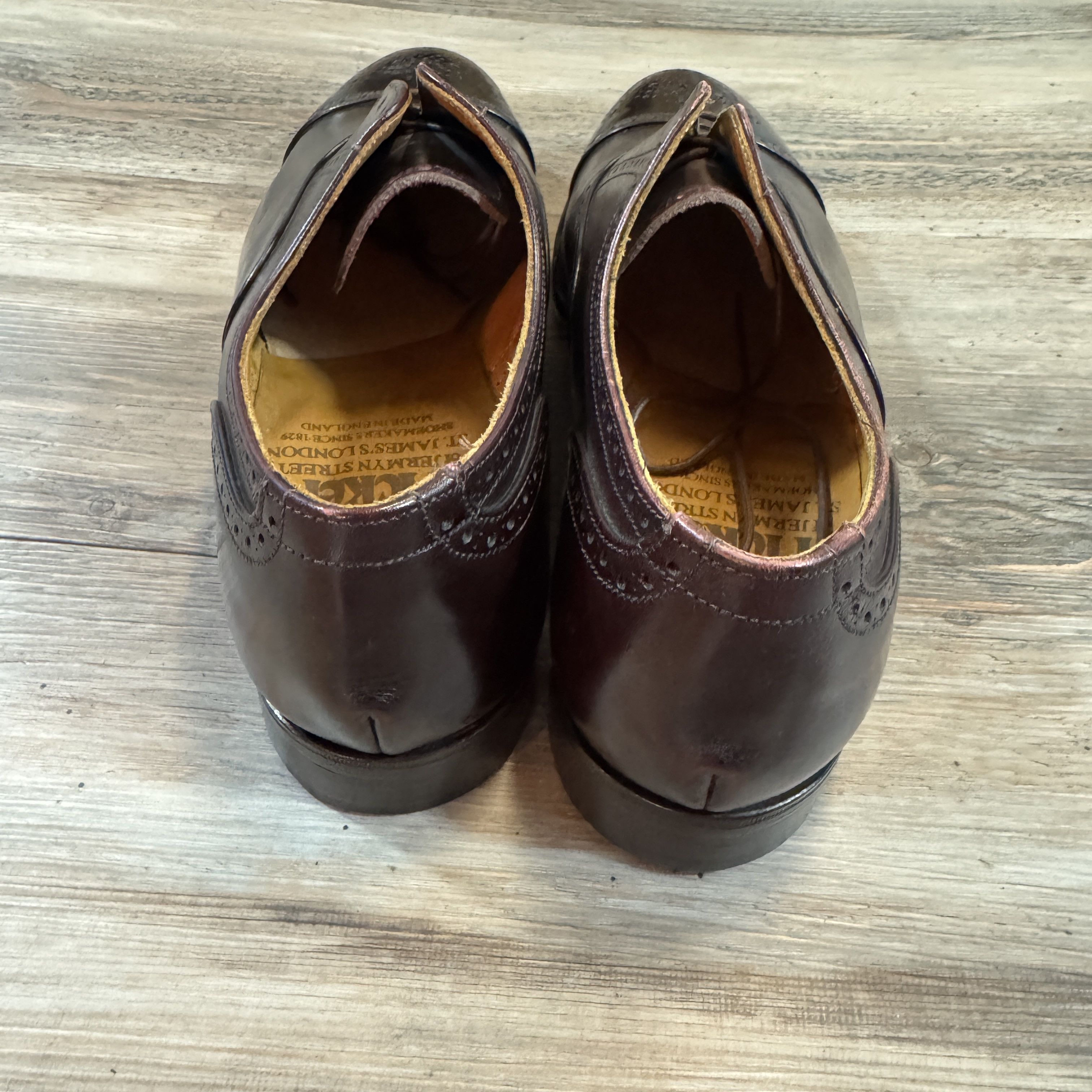 Tricker's × Vintage Vintage Deadstock KENSINGTON TOECAP OXFORD CITY SHOE Size US 9 / EU 42 - 7 Thumbnail