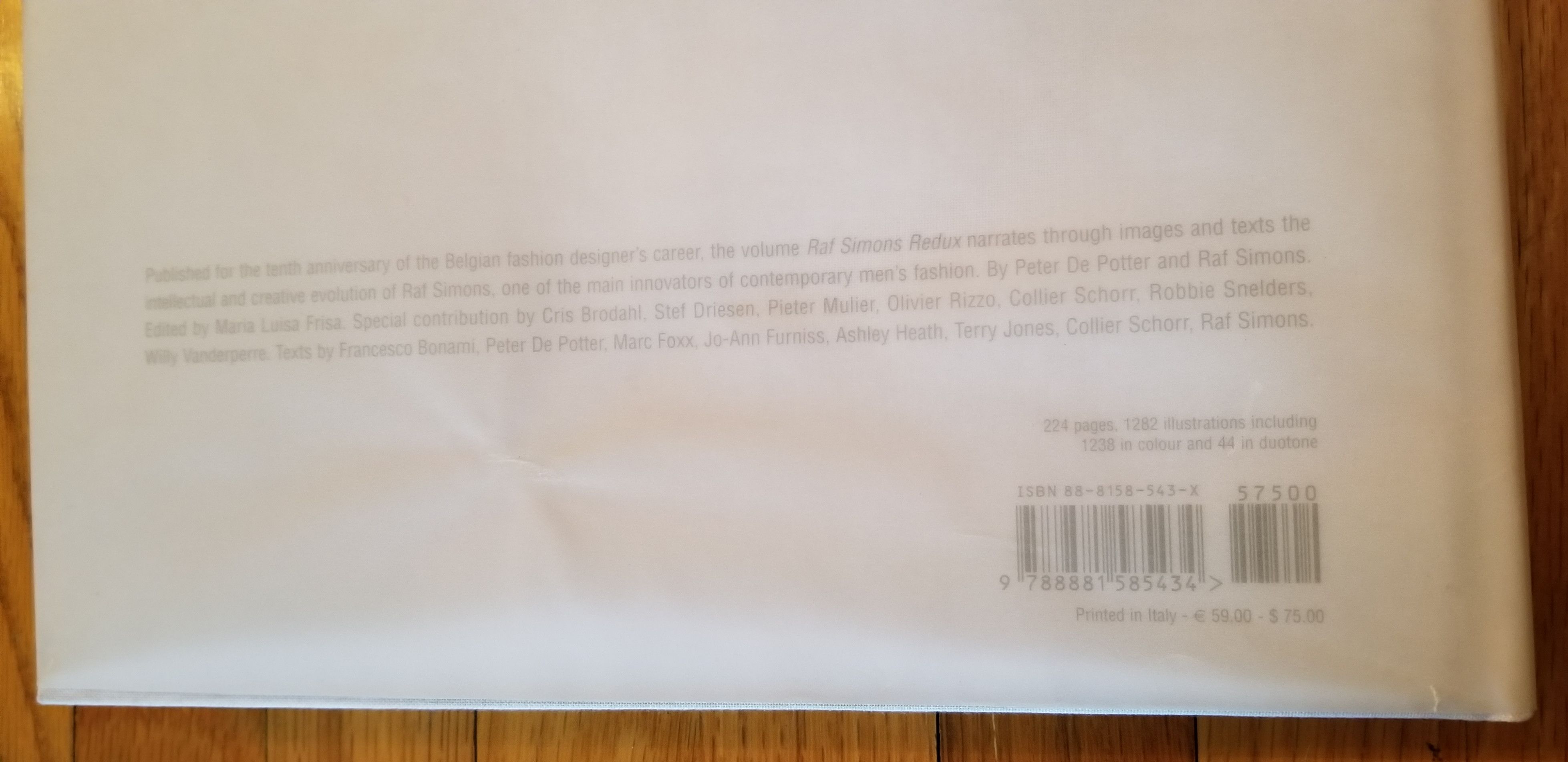 Raf Simons Raf Simons REDUX Hardcover Book /w Dust Jacket Size ONE SIZE - 12 Thumbnail