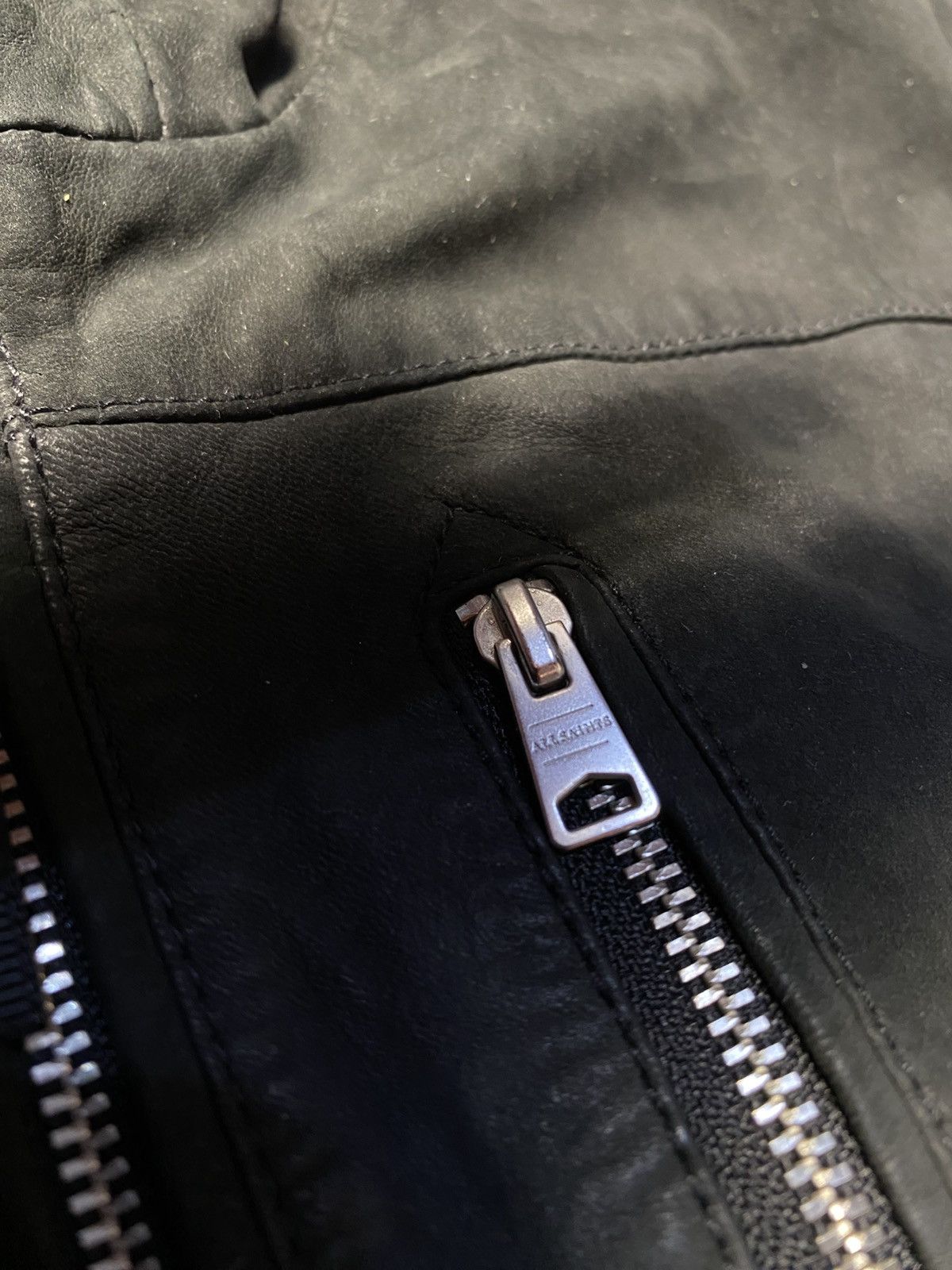 Allsaints AllSaints Mell Black Hooded Leather Jacket Size XS Mens Size US XS / EU 42 / 0 - 3 Thumbnail