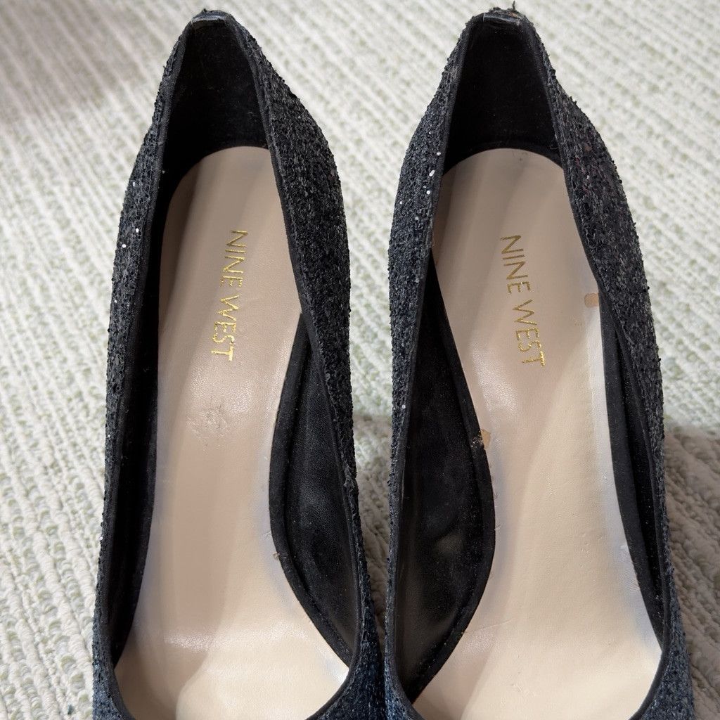 Nine West Nine West Womens Tatiana Stiletto Pointed Toe Glitter Heels Size US 9.5 / IT 39.5 - 7 Thumbnail