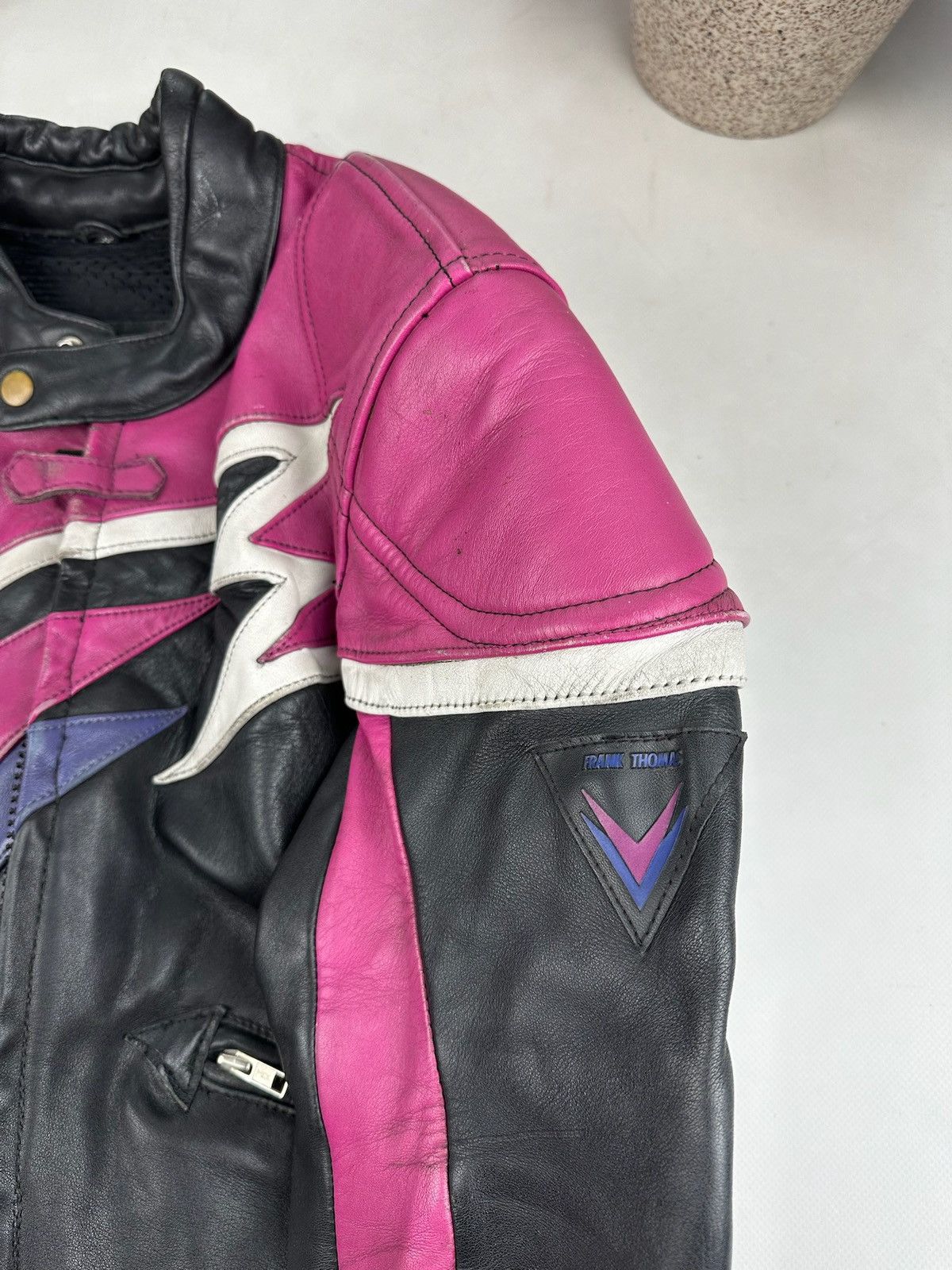 Dainese VINTAGE LEATHER JACKET MOTO RACING NASCAR DAINESE STYLE Size US M / EU 48-50 / 2 - 17 Thumbnail