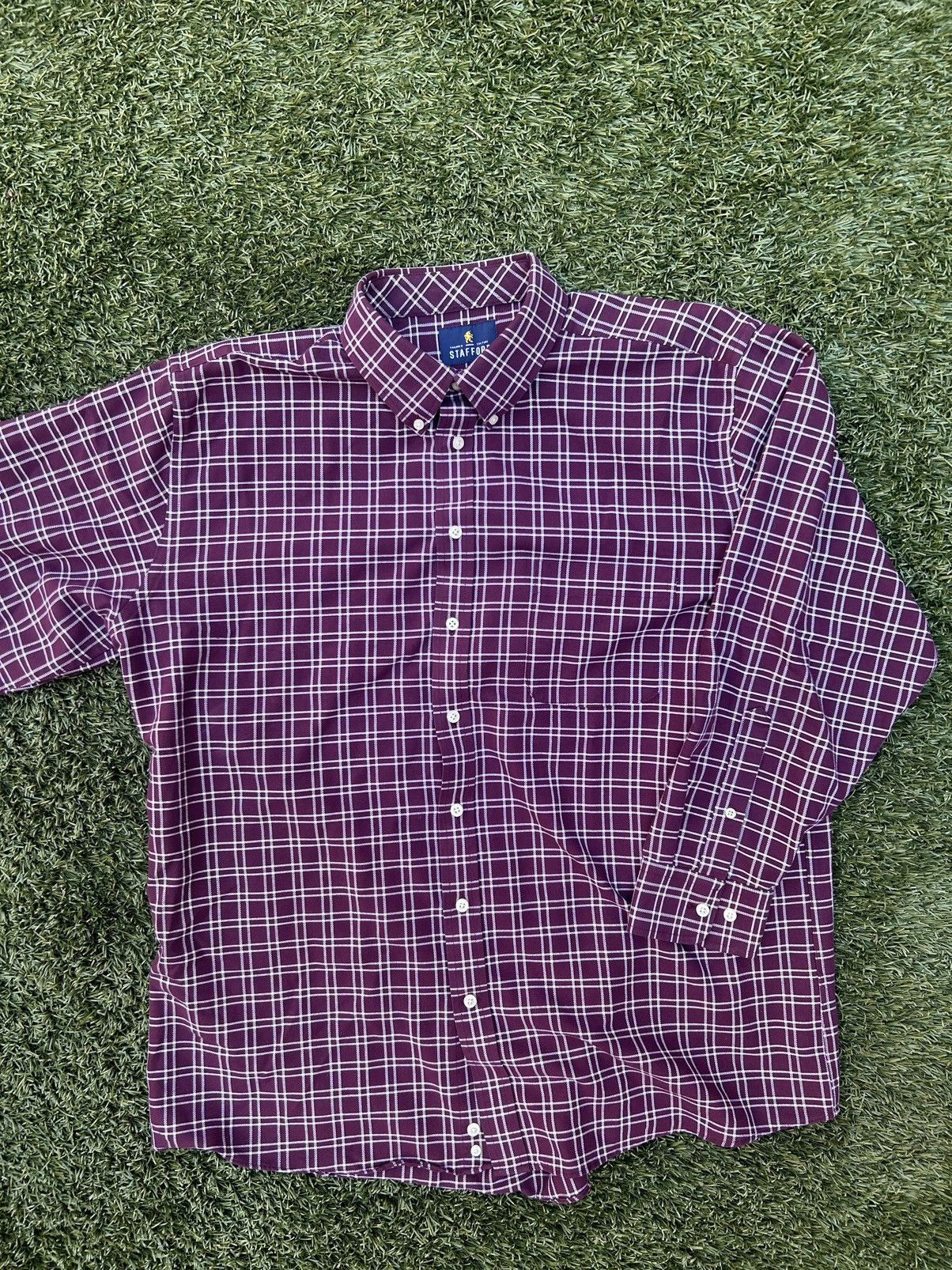 Stafford × Vintage Stafford Plaid Overshirt Size US S / EU 44-46 / 1 - 1 Thumbnail
