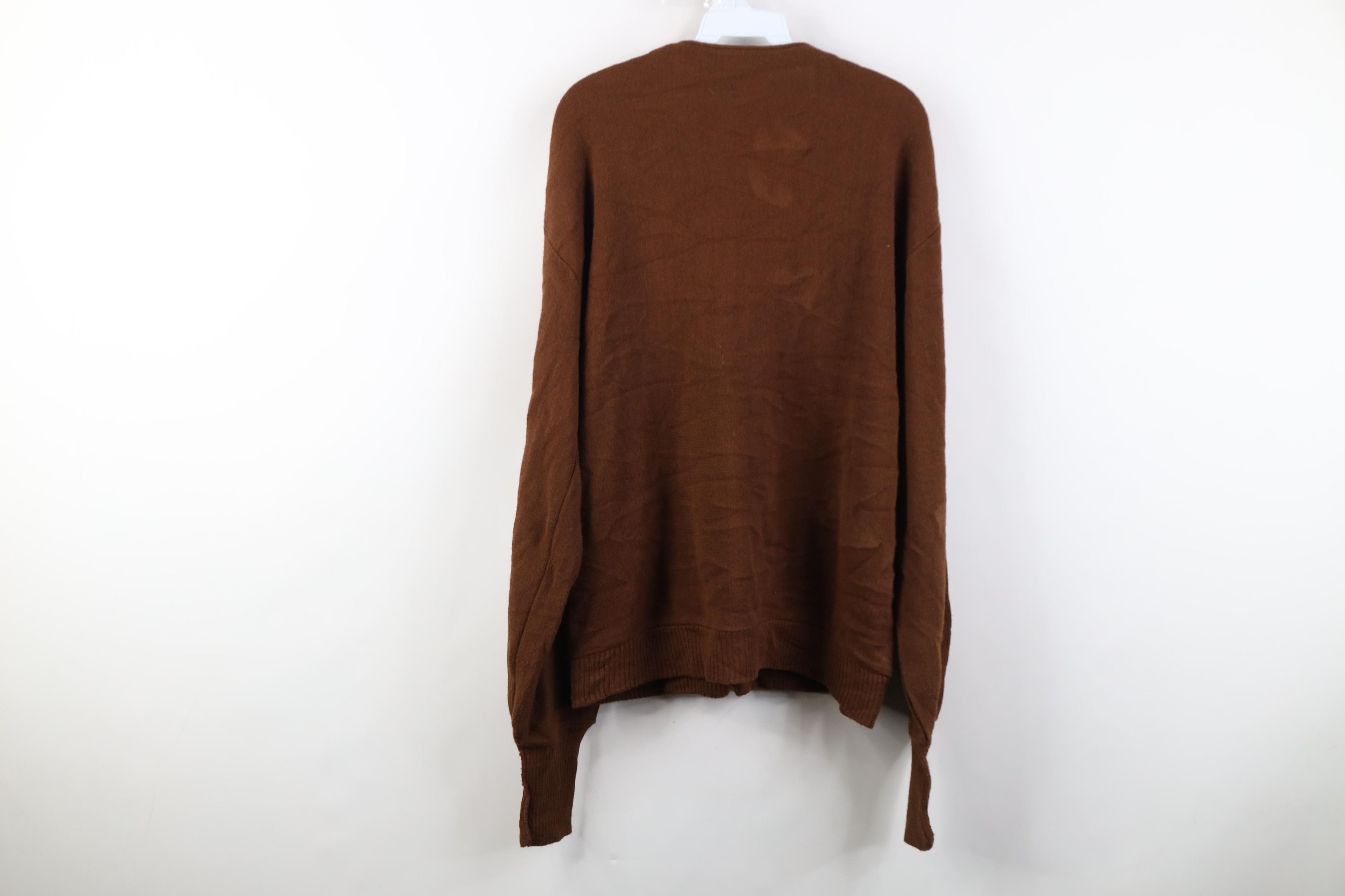 Vintage Vintage 50s 60s Streetwear Cobain Knit Cardigan Sweater USA Size US XL / EU 56 / 4 - 13 Thumbnail