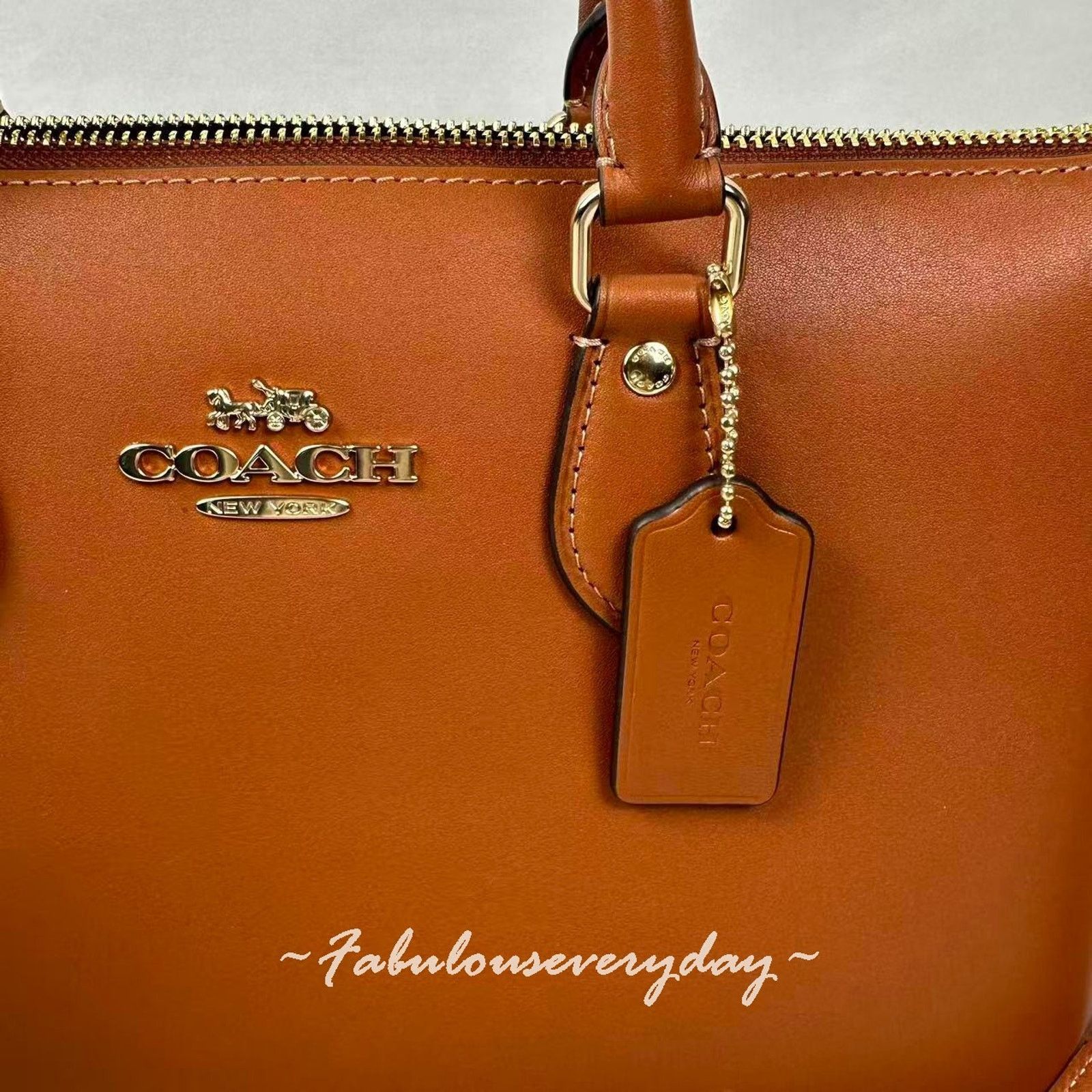 Coach Coach Georgia Satchel xbody Smooth grain Leather Gold/Tan Size ONE SIZE - 6 Thumbnail