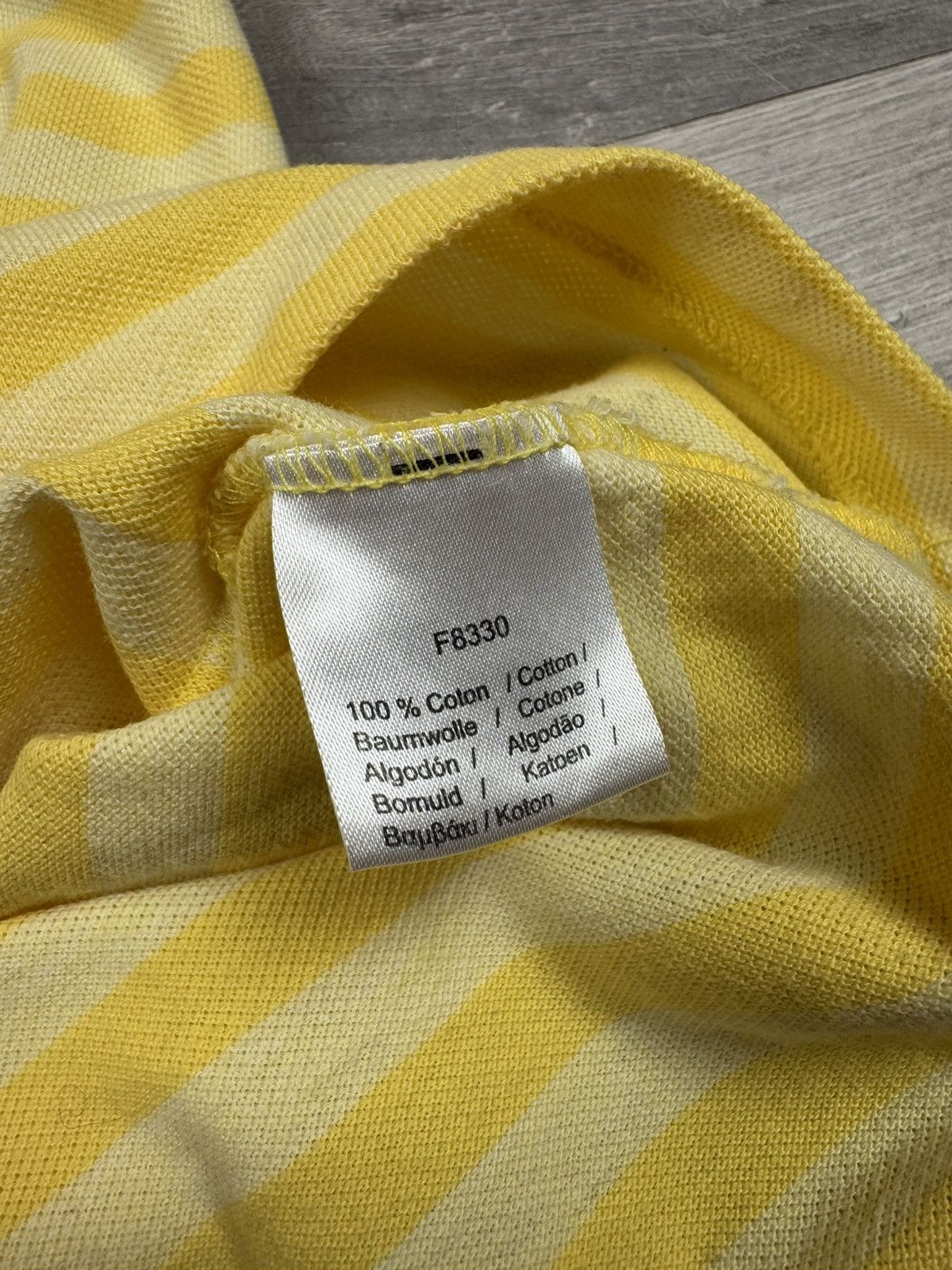 Lacoste Lacoste Yellow Striped Polo T shirt Mens Size US L / EU 52-54 / 3 - 9 Thumbnail