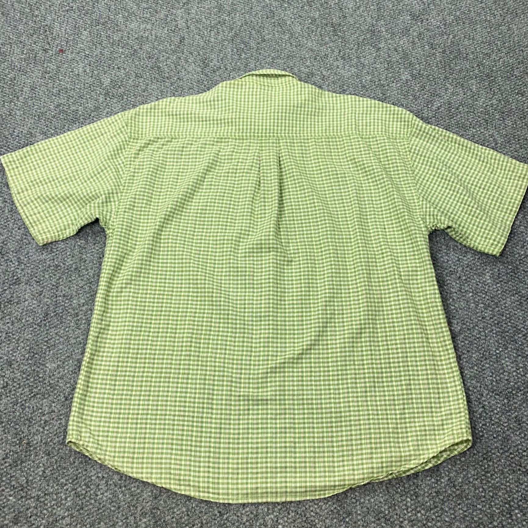 Bally VINTAGE Island Force Shirt XL Green Plaid Button-Up Short Sleeve Casual Outdoor Mens Size US XL / EU 56 / 4 - 5 Thumbnail