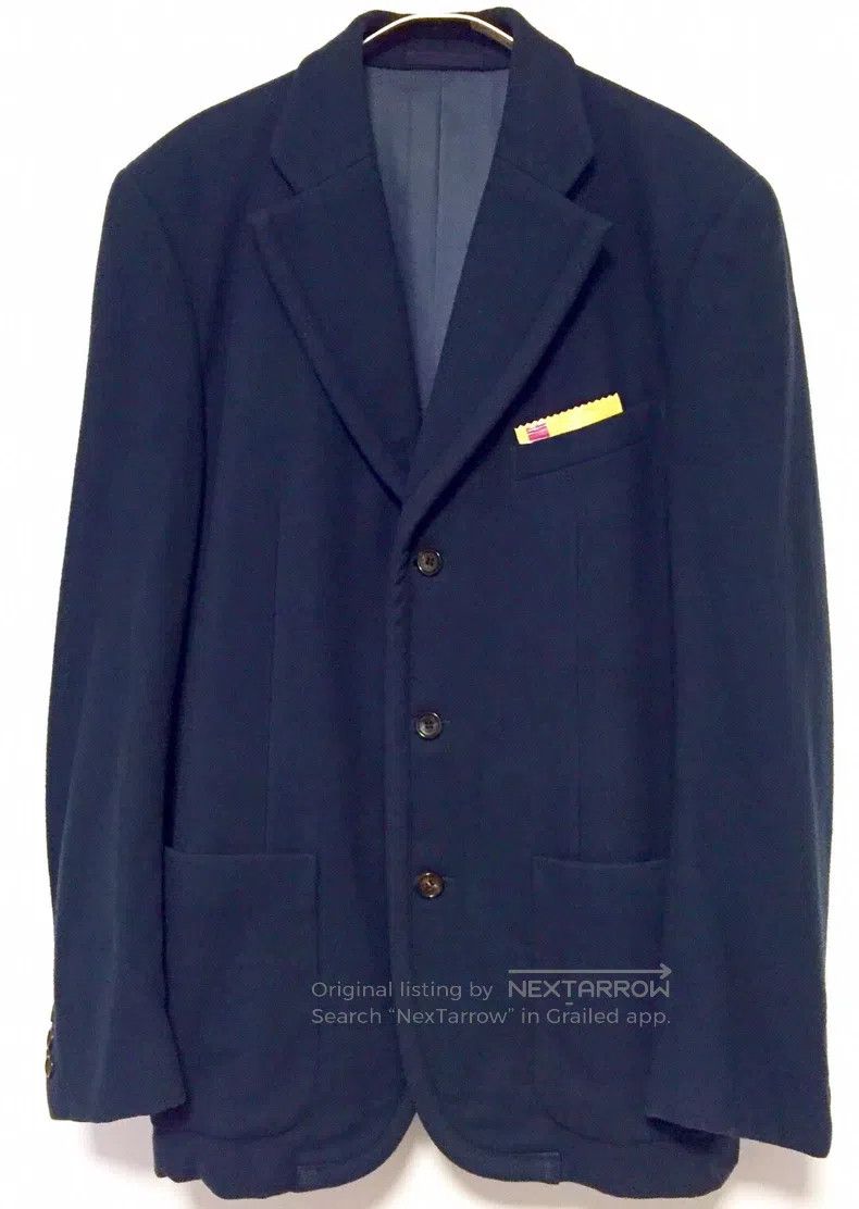 Comme des Garcons Comme Des Garcons Peacock Blue Wool Blazer Size US M / EU 48-50 / 2 - 1 Thumbnail