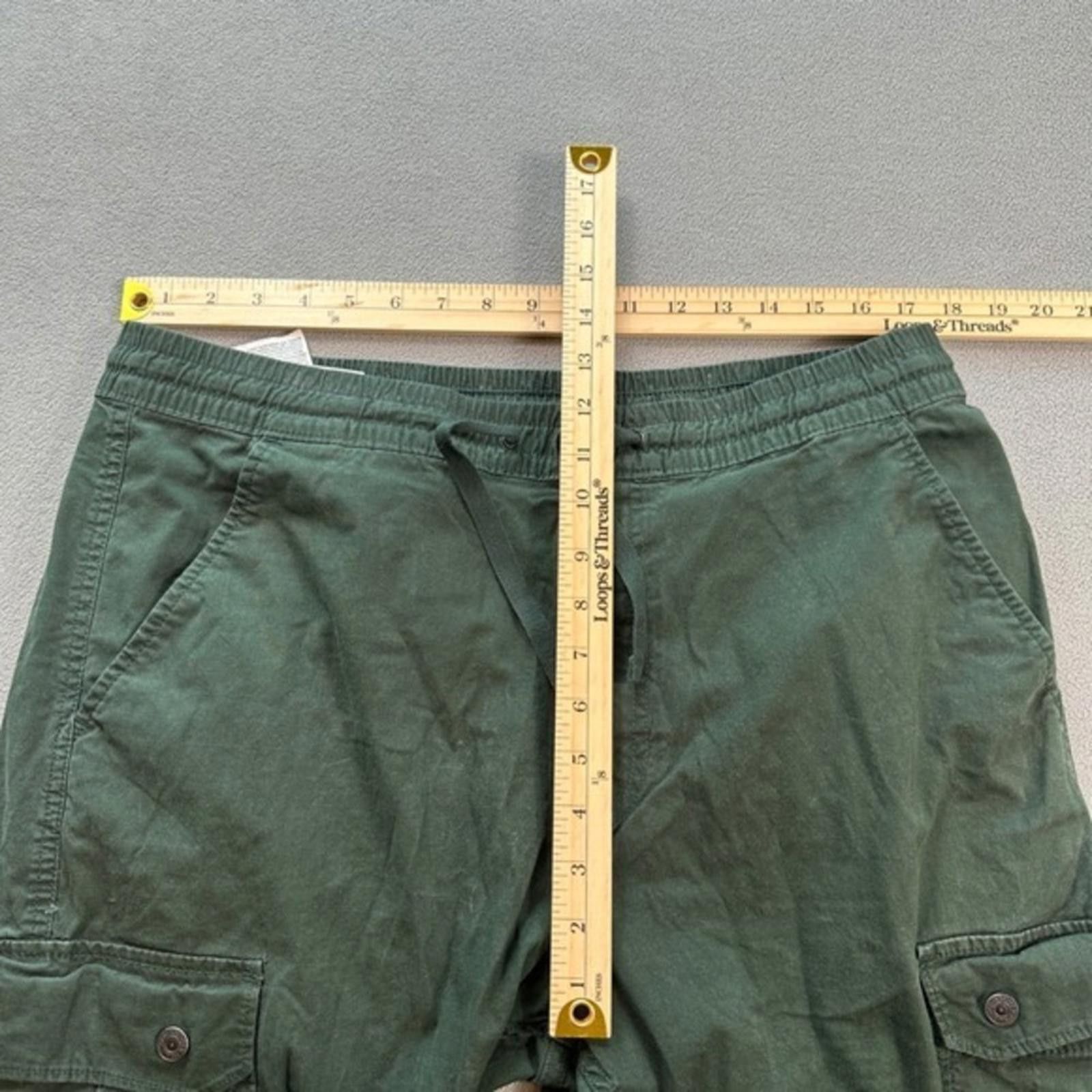 Levi's Levis Cargo Jogger Pants Mens Olive Green Drawstring Waist Size US 34 / EU 50 - 3 Thumbnail