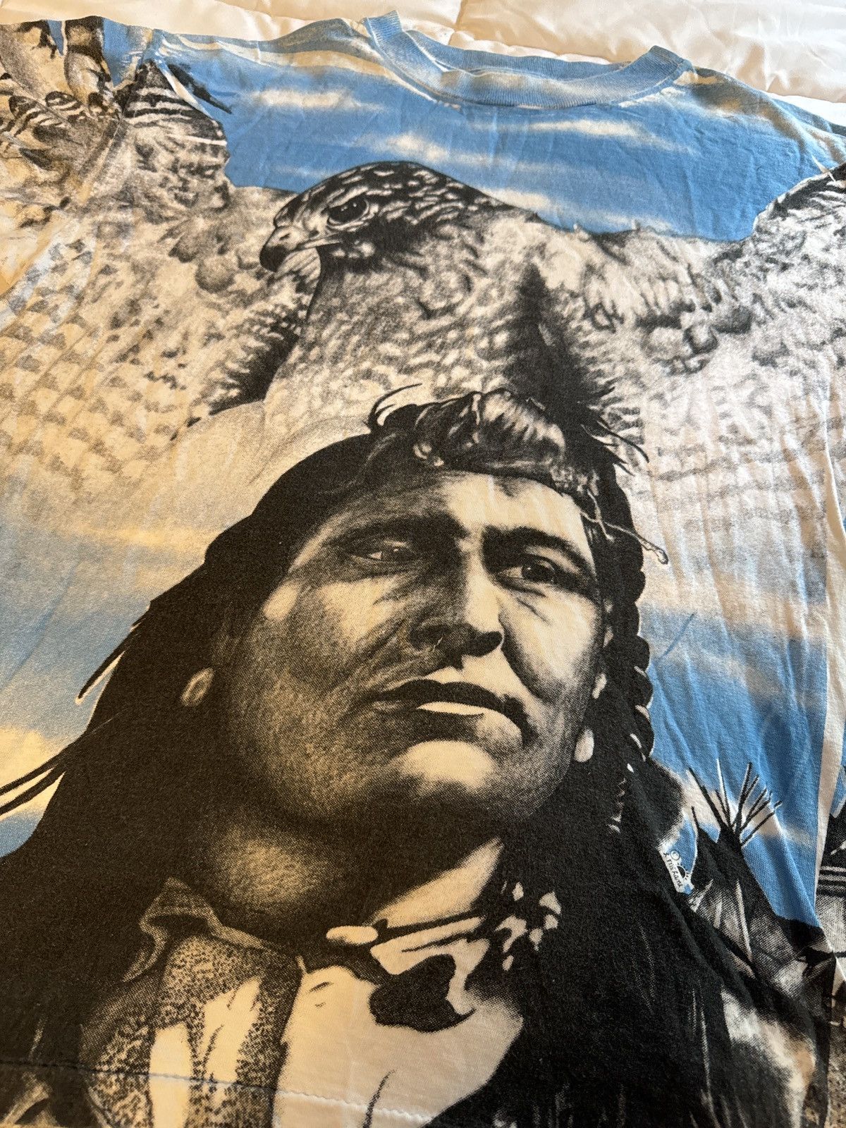 Vintage Vintage Eagle & Indian Tee (Double Sided) S Size US S / EU 44-46 / 1 - 1 Preview