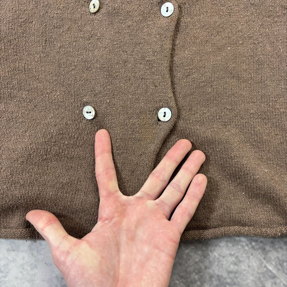 FCUK × French Connection × Vintage 1980s Vintage French Connection Sweater 1970s FCUK Cropped Size M / US 6-8 / IT 42-44 - 6 Thumbnail