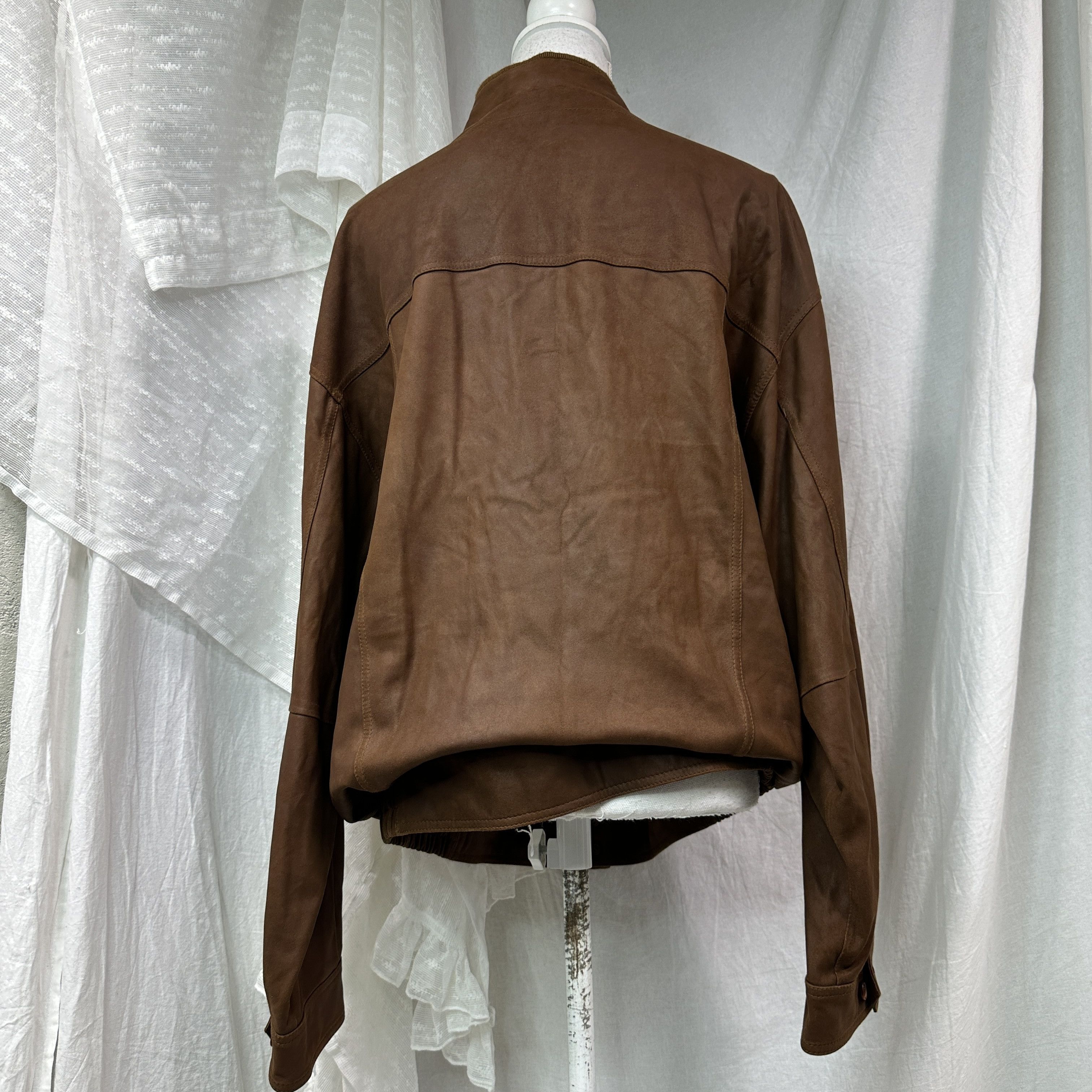 Vintage Vintage Leather Suede Old School Moto Jacket 90s Size US XL / EU 56 / 4 - 7 Thumbnail