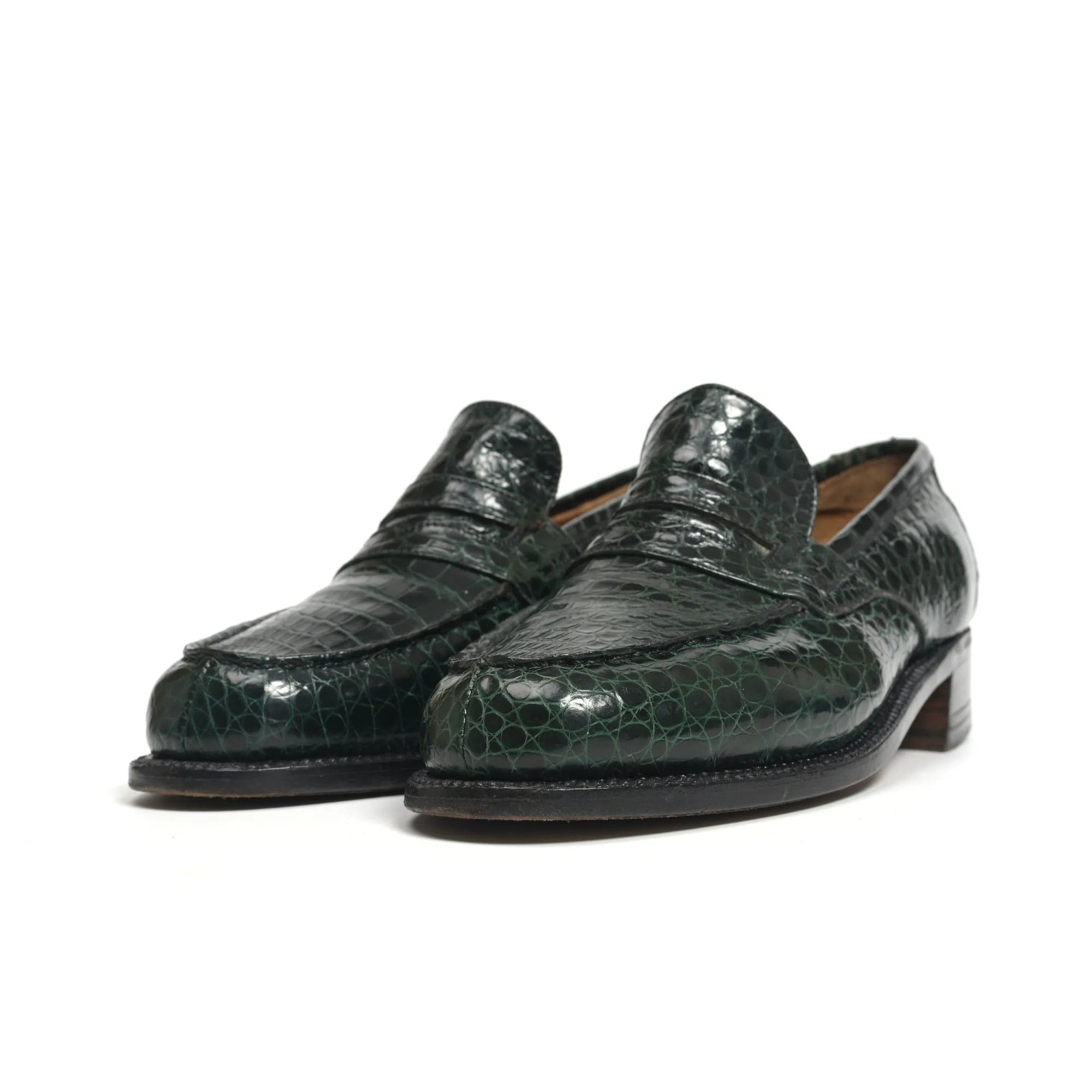 J.M. Weston J.M. WESTON green alligator 180 loafer (3.5 UK) Size US 4 / IT 34 - 3 Thumbnail