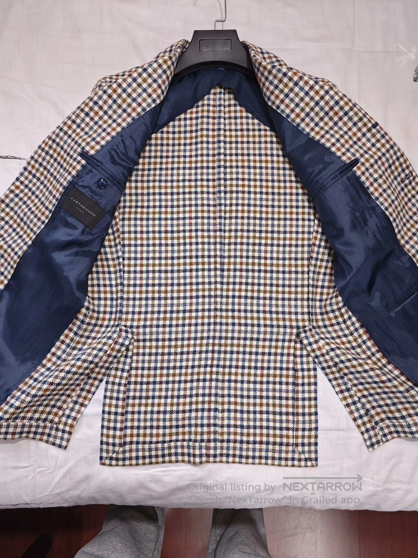 Sartoria Partenopea Italian Casual Wool Silk Blazer. Size US M / EU 48-50 / 2 - 6 Thumbnail