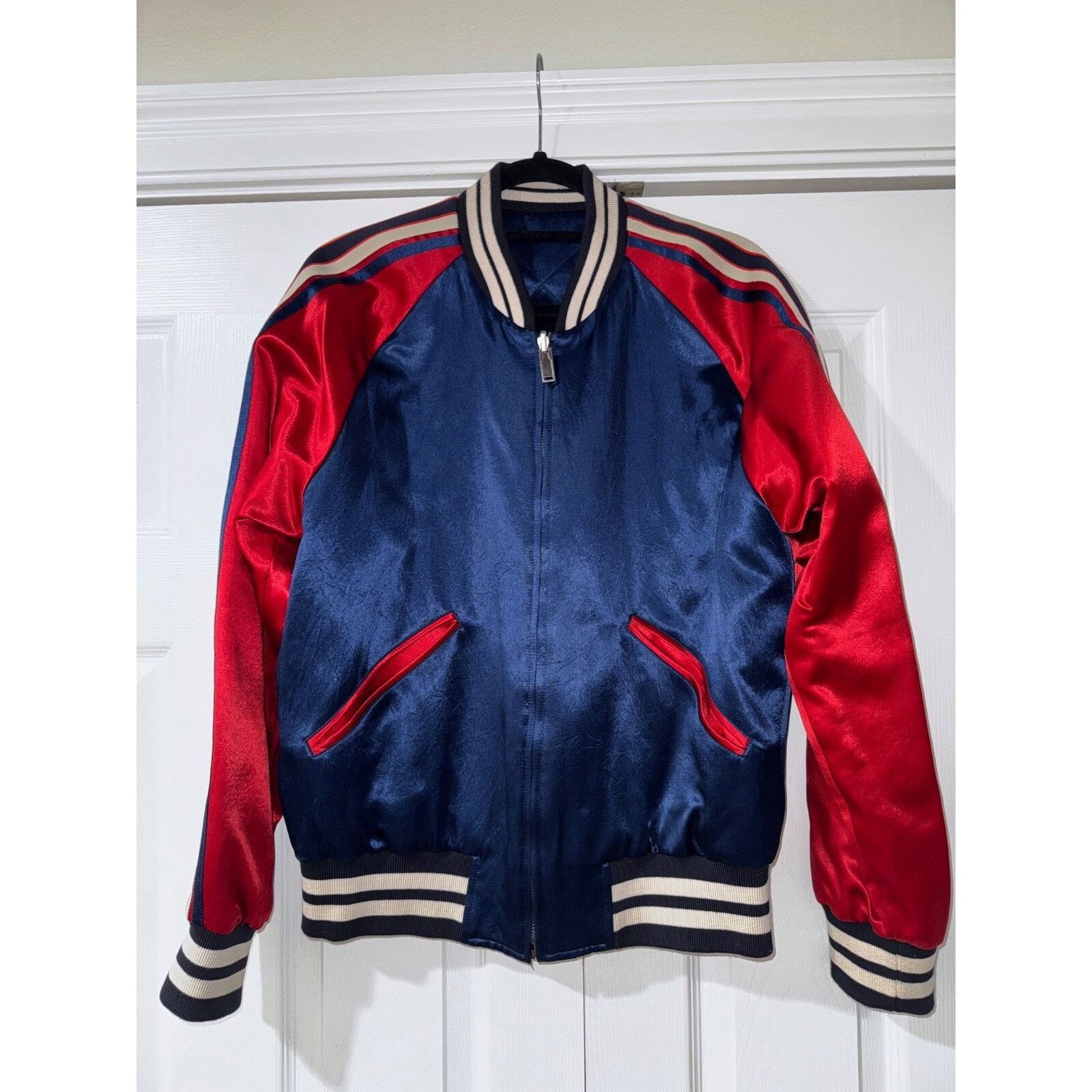 Gucci Gucci Silk Acetate Reversible Bomber Souvenir Jacket 48 Size US M / EU 48-50 / 2 - 2 Thumbnail
