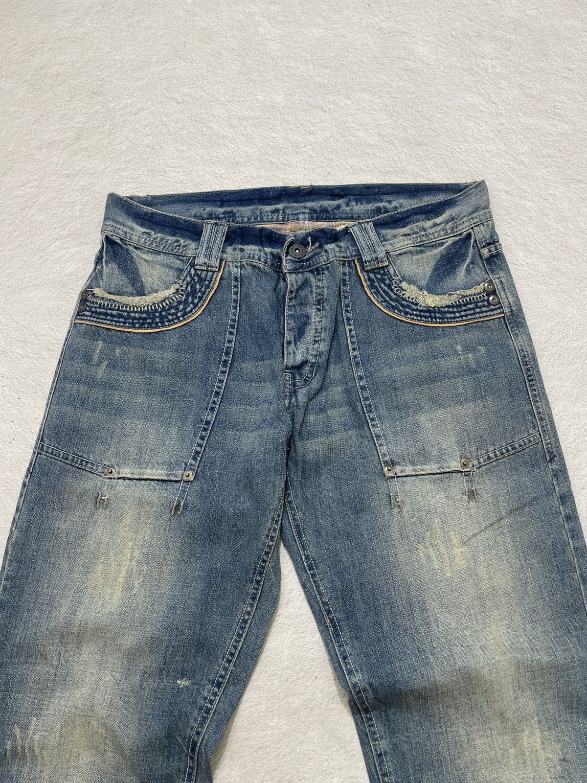 Number (N)ine 2000s Archival Japanese Denim Washed Y2K Hysteric Ifsix LGB Size US 34 / EU 50 - 2 Thumbnail