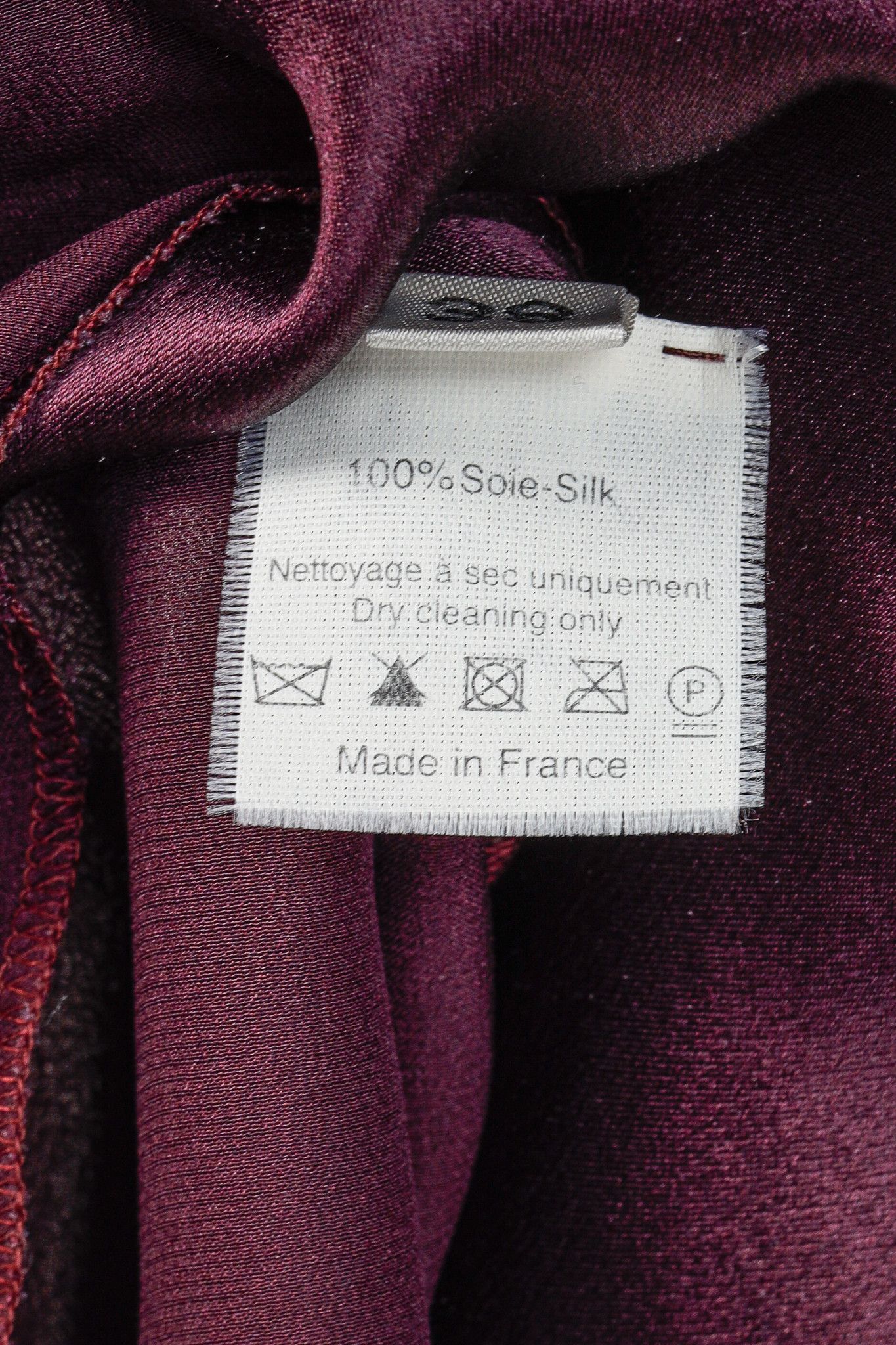 Lanvin Lanvin Winter 2007 Purple Wine Silk Midi Drape Front Dress Size M / US 6-8 / IT 42-44 - 8 Thumbnail