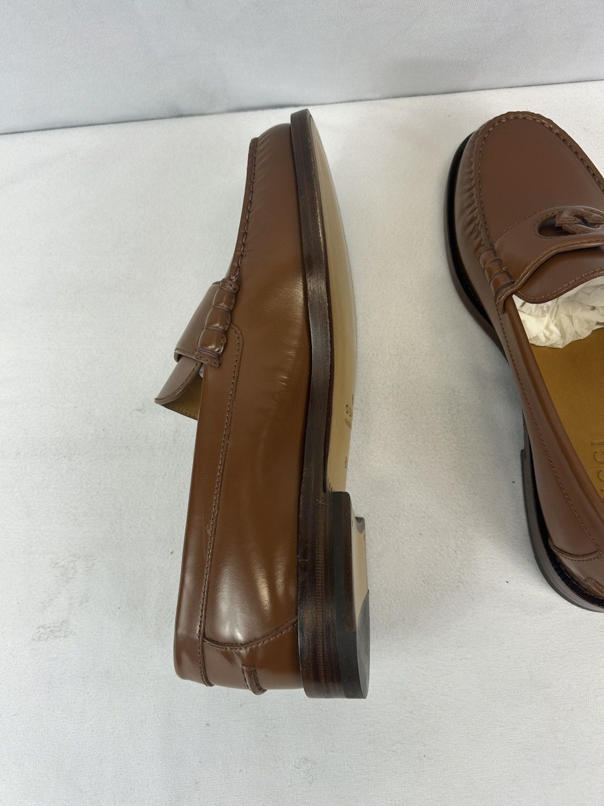Gucci Gucci - Interlocking G leather loafers Size US 8.5 / EU 41-42 - 9 Thumbnail