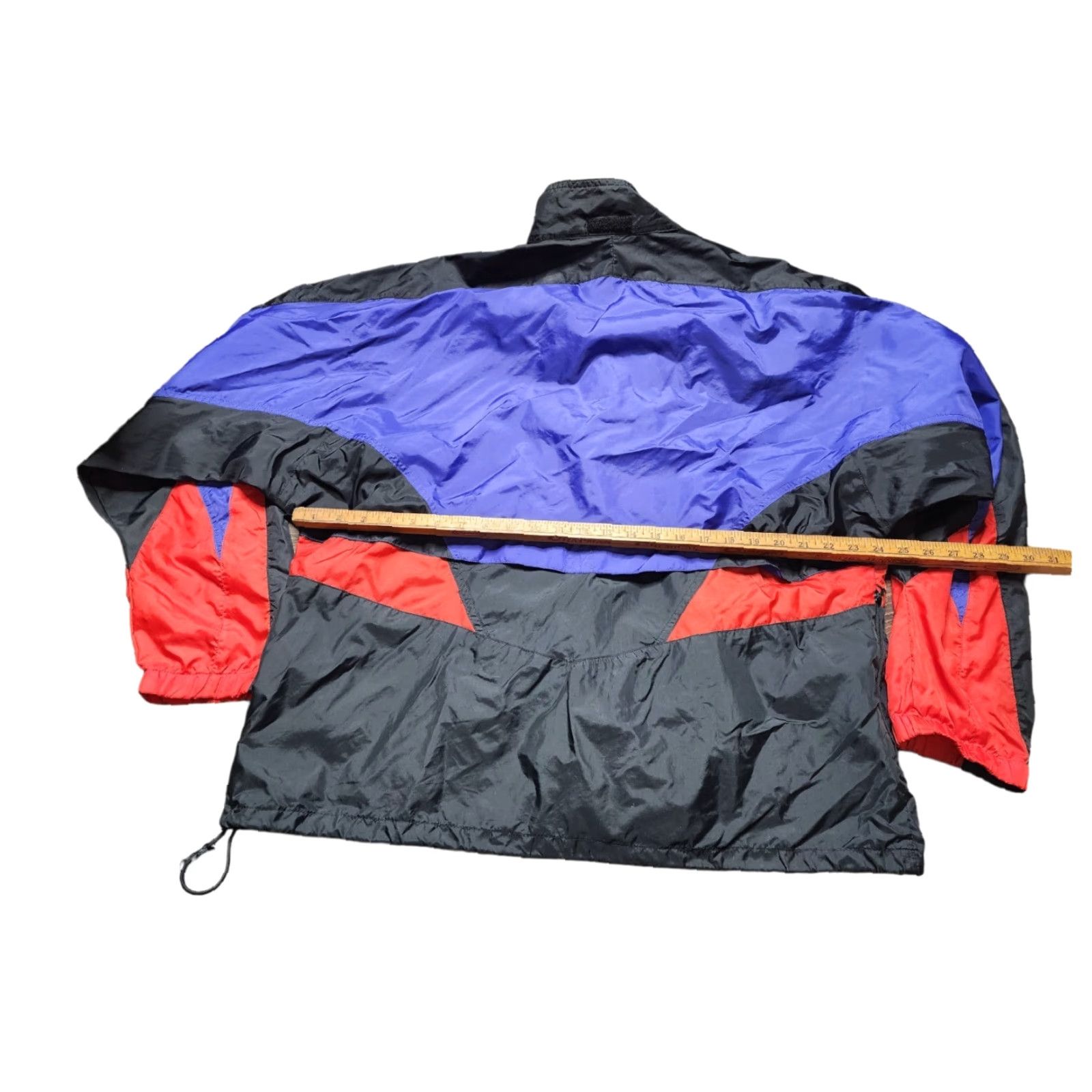 Nike VINTAGE Nike Jacket Windbreaker Mens 90s XL Black Grape Red Full Zip Hooded Coat Logo Amazing? Size US XL / EU 56 / 4 - 2 Thumbnail