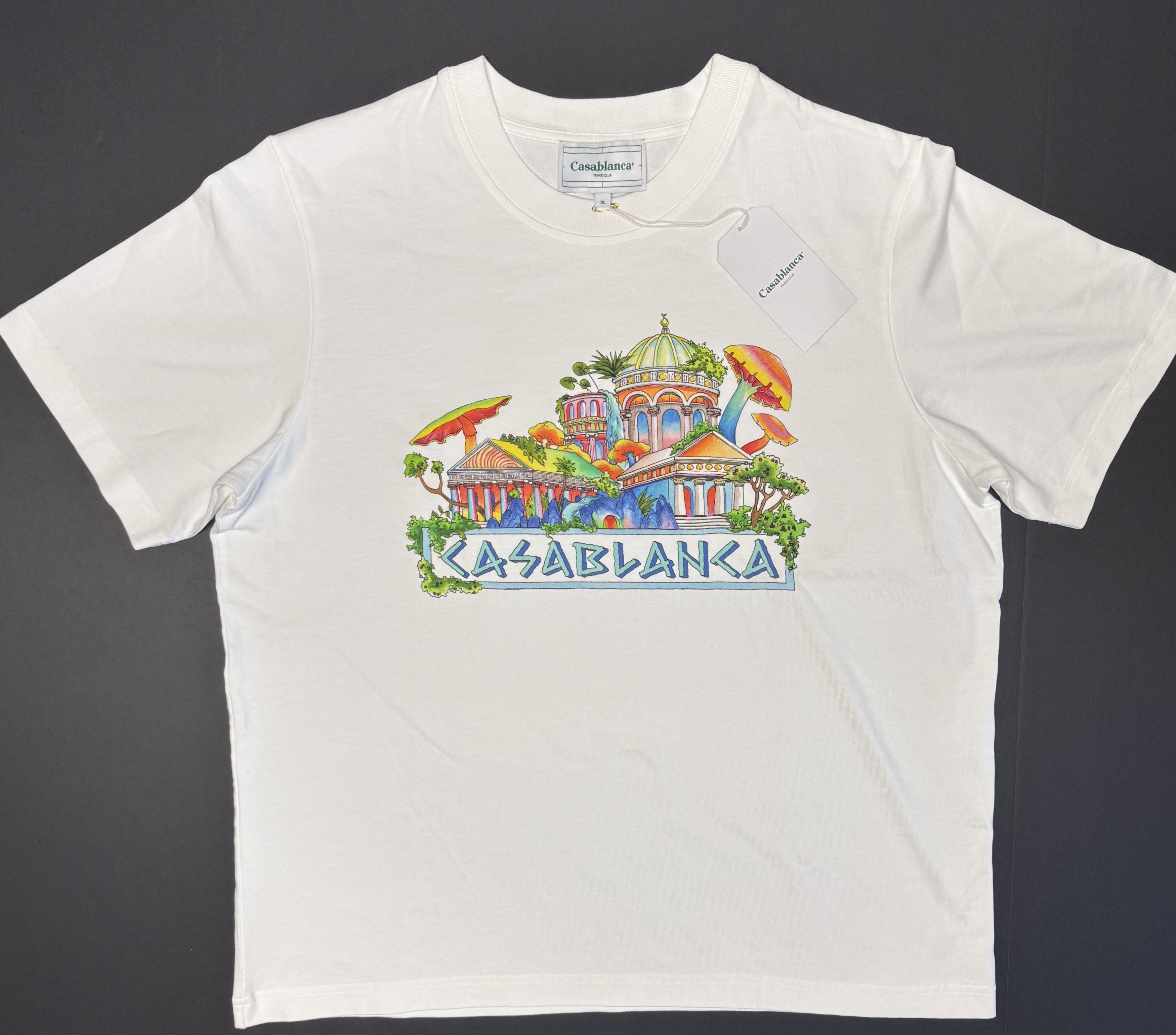 【CASABLANCA】The Road to Knowledge The Road To Knowledge Short Sleeve Silk Shirt | Casablanca Paris