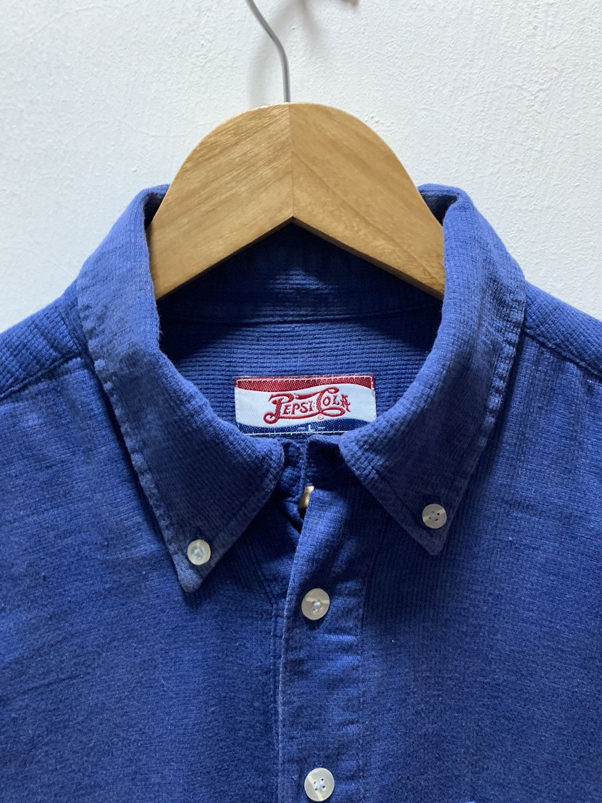 Other Vintage PEPSI Cola Blue Polo Shirt Big Size Size US L / EU 52-54 / 3 - 4 Thumbnail