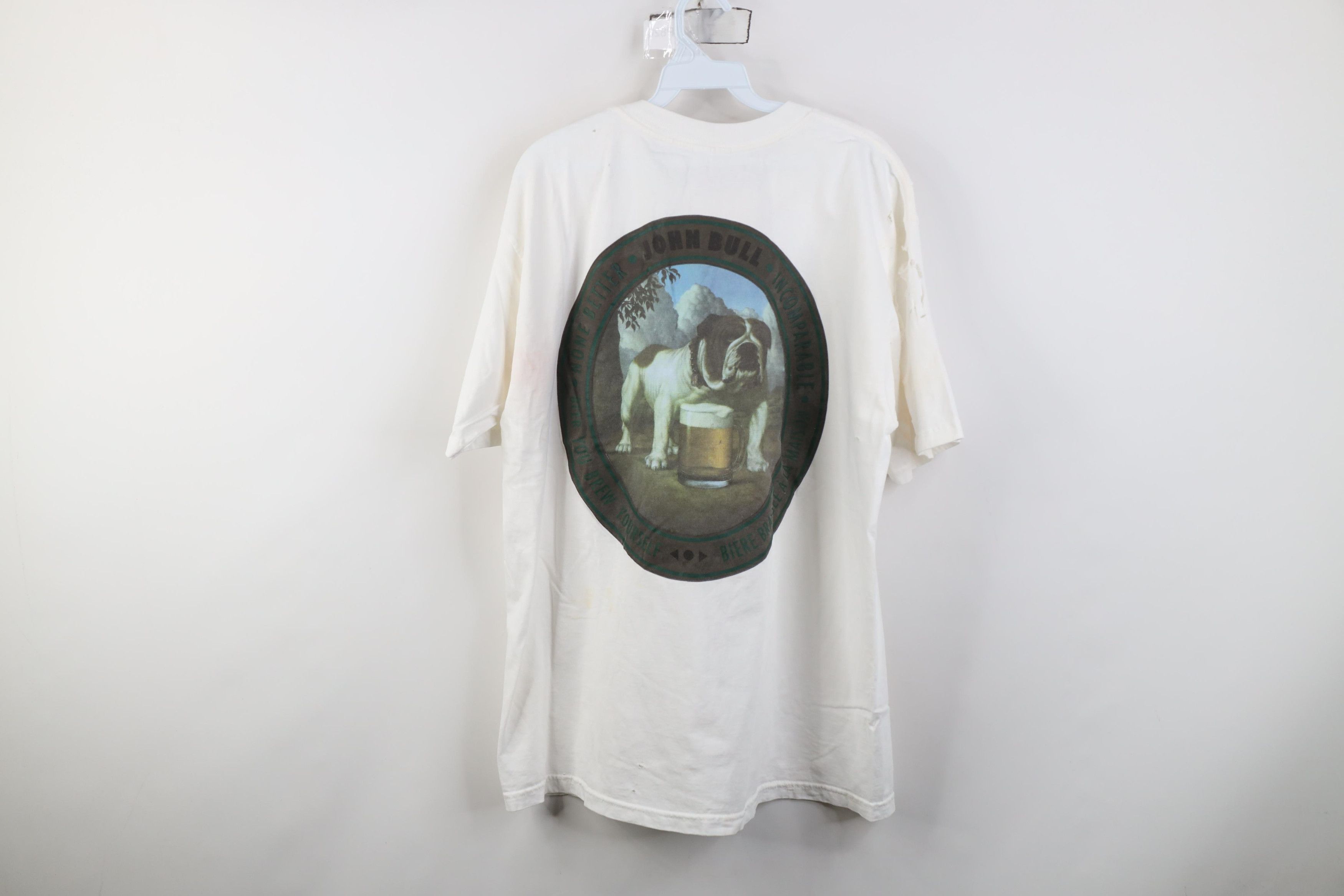 Vintage Vintage 90s Y2K John Bull Beer Brewery Short Sleeve T-Shirt Size US XL / EU 56 / 4 - 18 Thumbnail