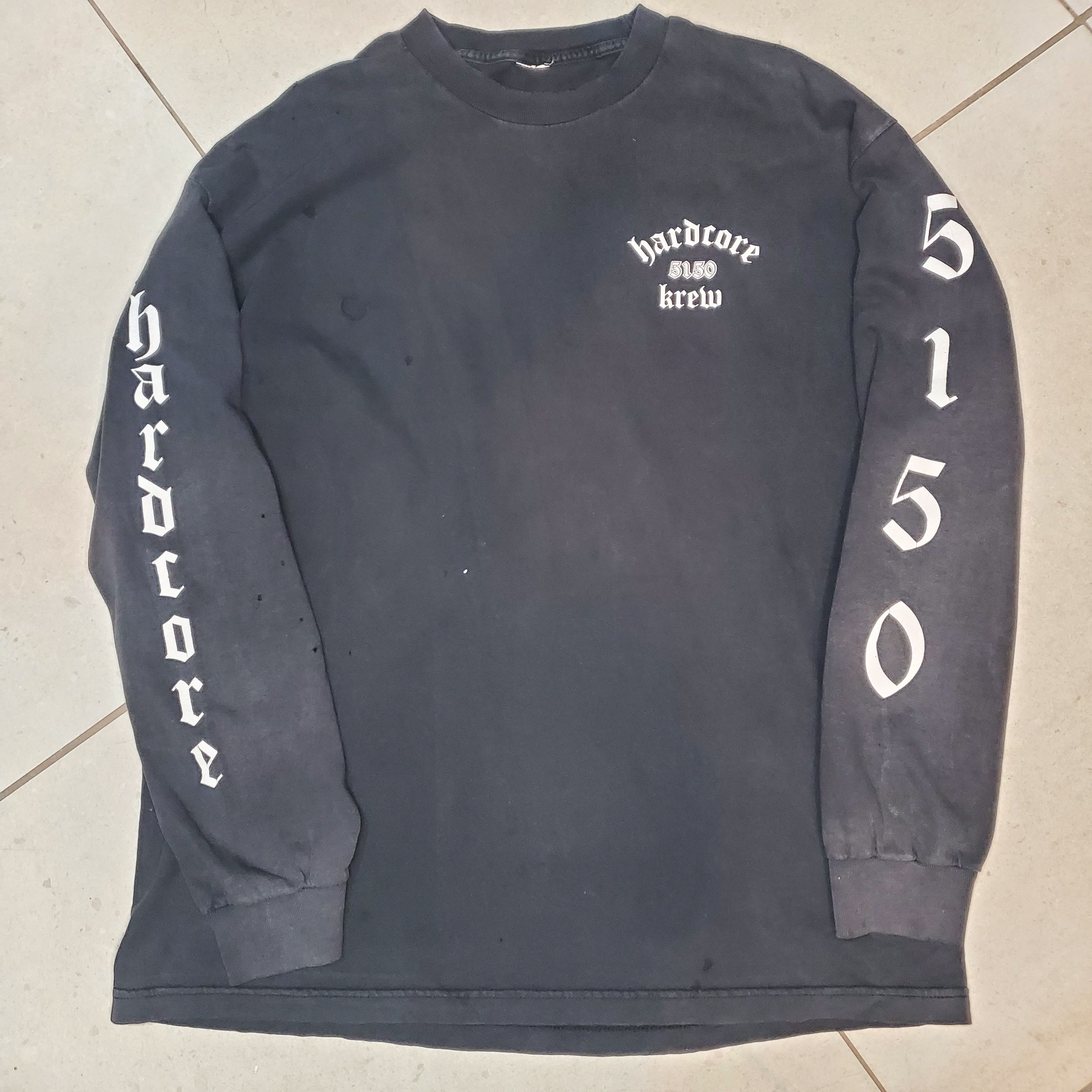 Vintage Vintage'90s Thrasher biker Harley Davidson 5150 hardcore Size US XL / EU 56 / 4 - 2 Thumbnail