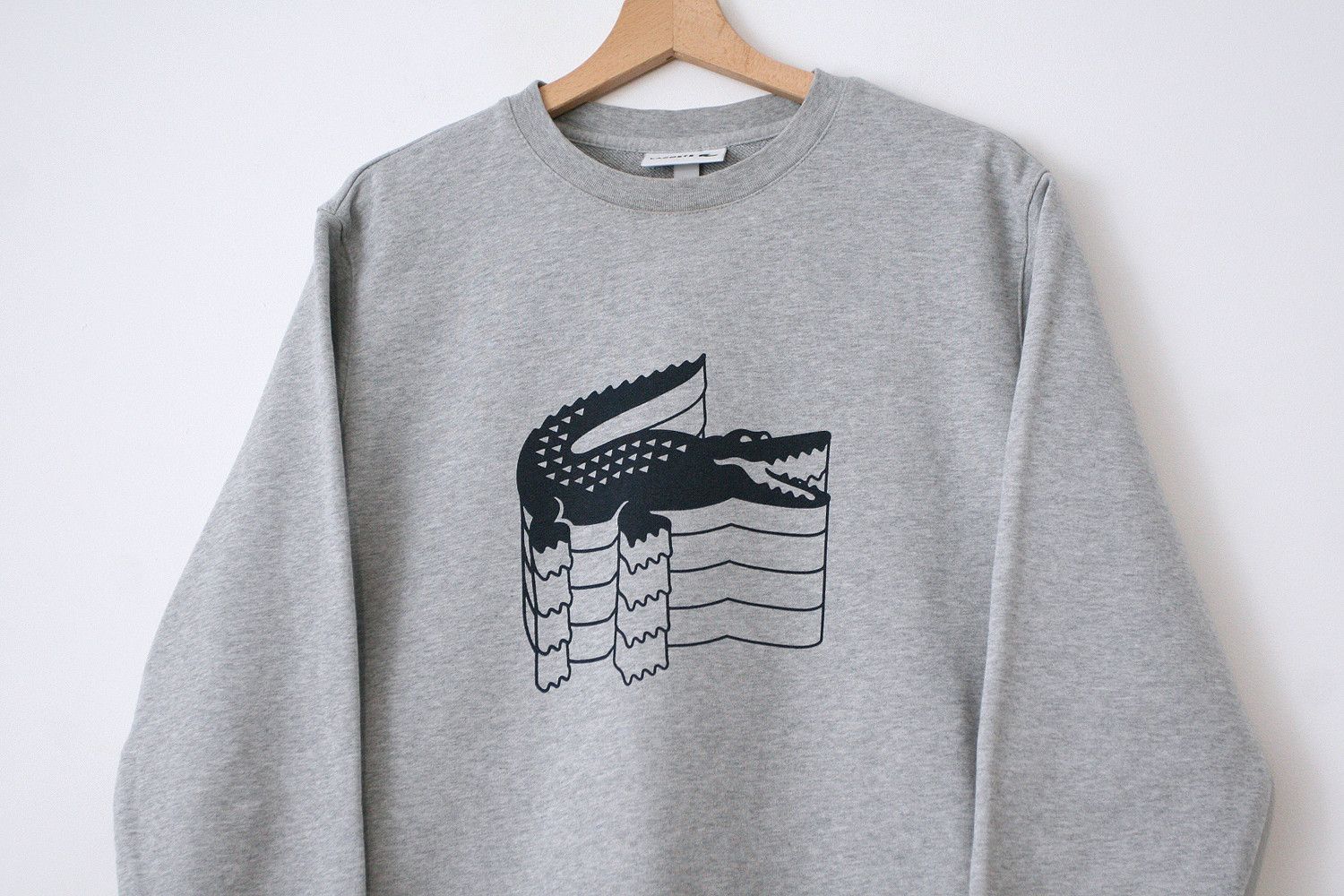 Lacoste Lacoste Logo Classic Crewneck Gray Sweatshirt 4 M Size US M / EU 48-50 / 2 - 2 Thumbnail