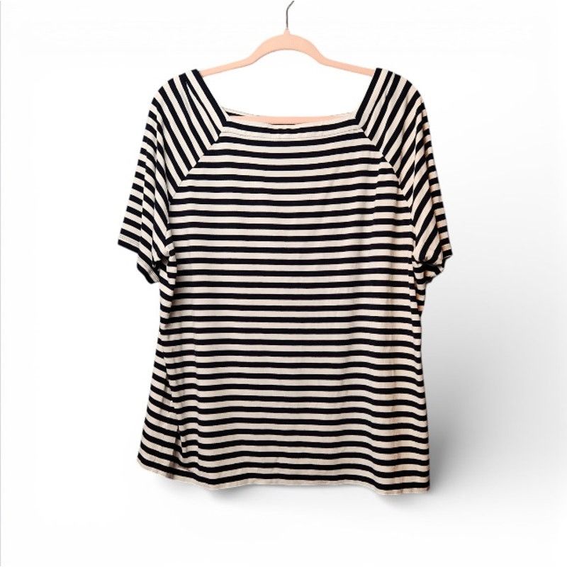 Talbots Talbots Woman Plus Size 2X 18W 20W Top Navy White Blouse Size XXL / US 16-18 / IT 52-54 - 1 Thumbnail