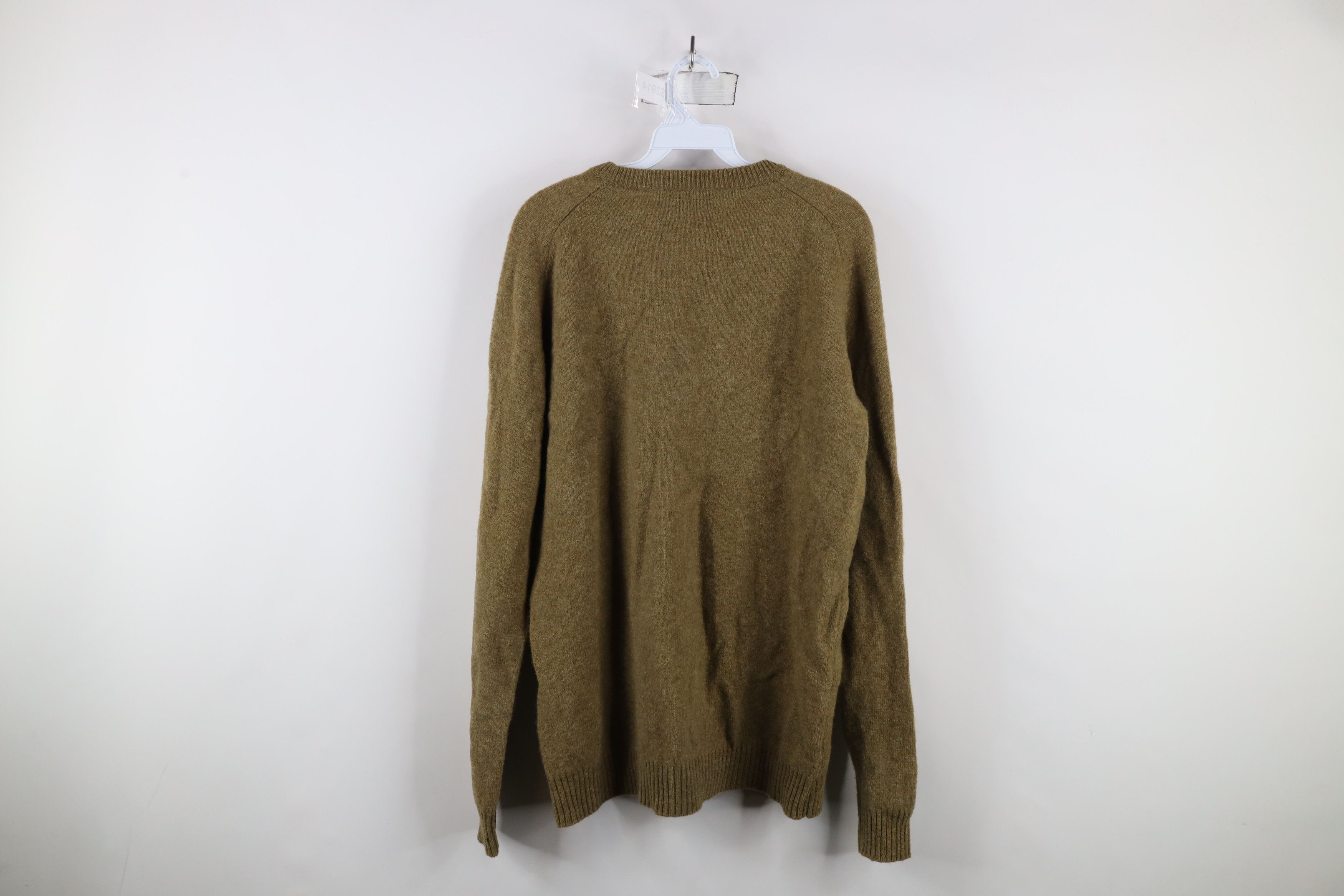 Cabelas × Vintage Vintage 90s Cabelas Wool Knit Crewneck Sweater Heather Green Size US L / EU 52-54 / 3 - 11 Thumbnail