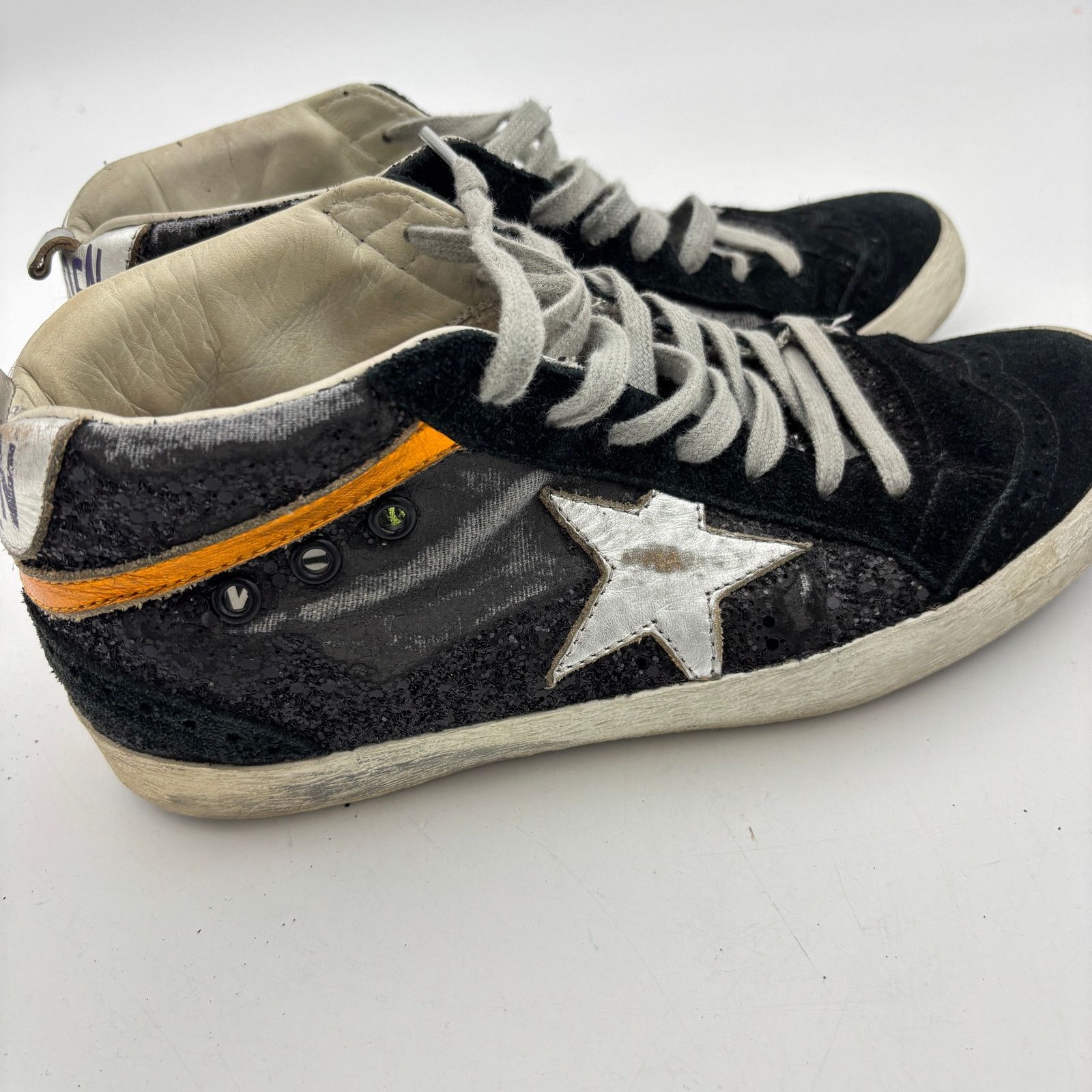 Golden Goose Golden Goose Glitter Midstar Shoes Sneakers Women's 39 US 9 Size US 9 / IT 39 - 12 Thumbnail