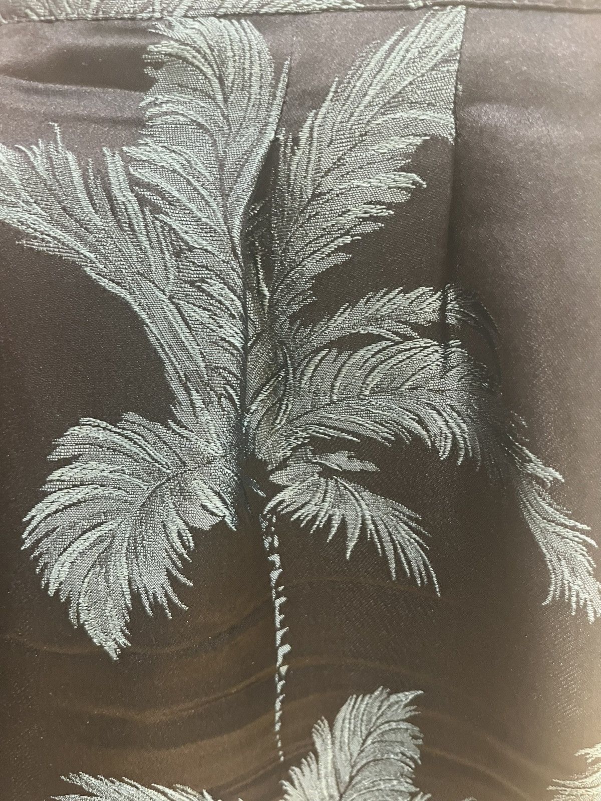 Saint Laurent Paris shawl lapel silk jacquard jacket and pants Size 46R - 11 Thumbnail