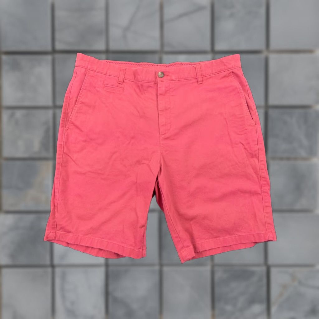 johnnie-O Johnnie-O Chino Shorts Men’s 38 Pink Flat Front Stretch Casual 5-Pocket Regular Fit Size US 38 / EU 54 - 1 Thumbnail