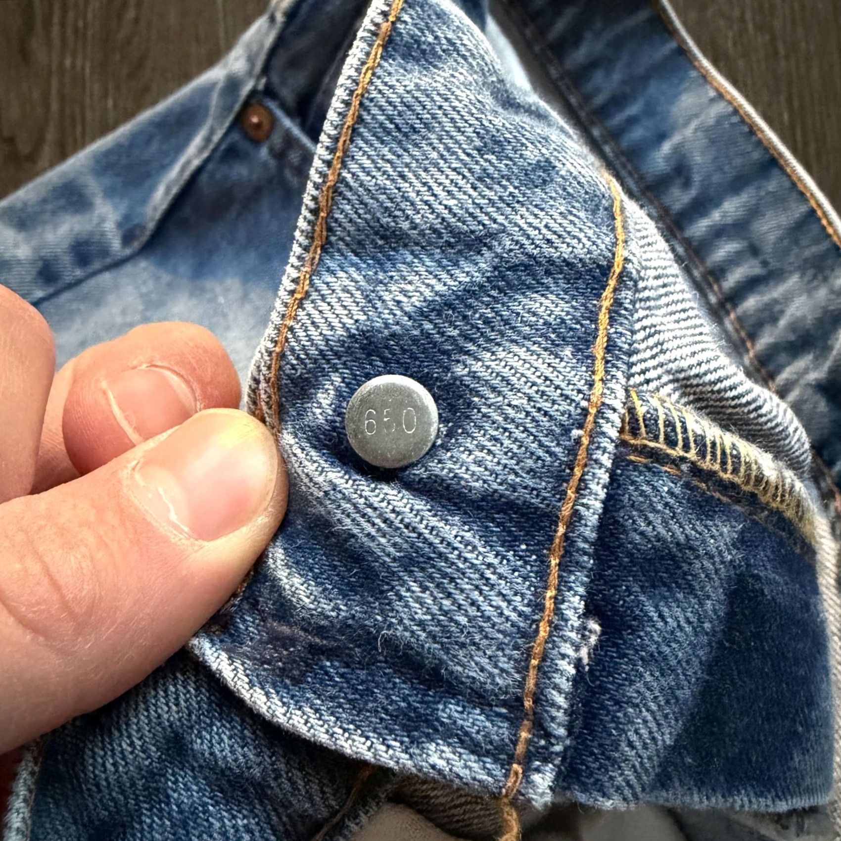 Levi's VINTAGE Levi's Denim Shorts 32 Blue High Rise Cutoff Frayed Raw Hem Womens Size 24" / US 00 / IT 34 - 5 Thumbnail