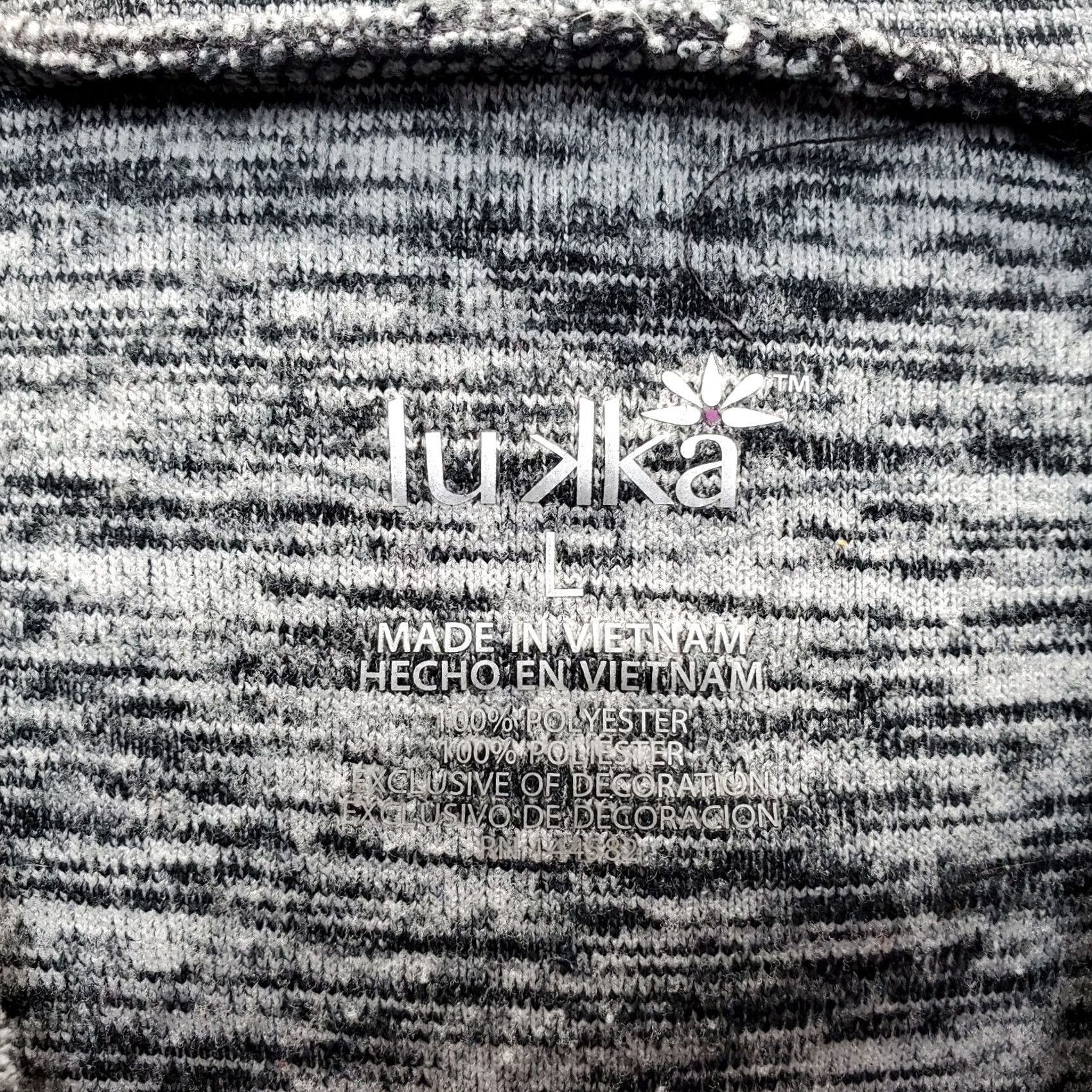 Vintage Lukka Hoodie Womens Large Gray Space Dye Thumb Hole Pullover Hoodie Space Dye Womens Large Gray Lukka Hoodie Size L / US 10 / IT 46 - 5 Thumbnail