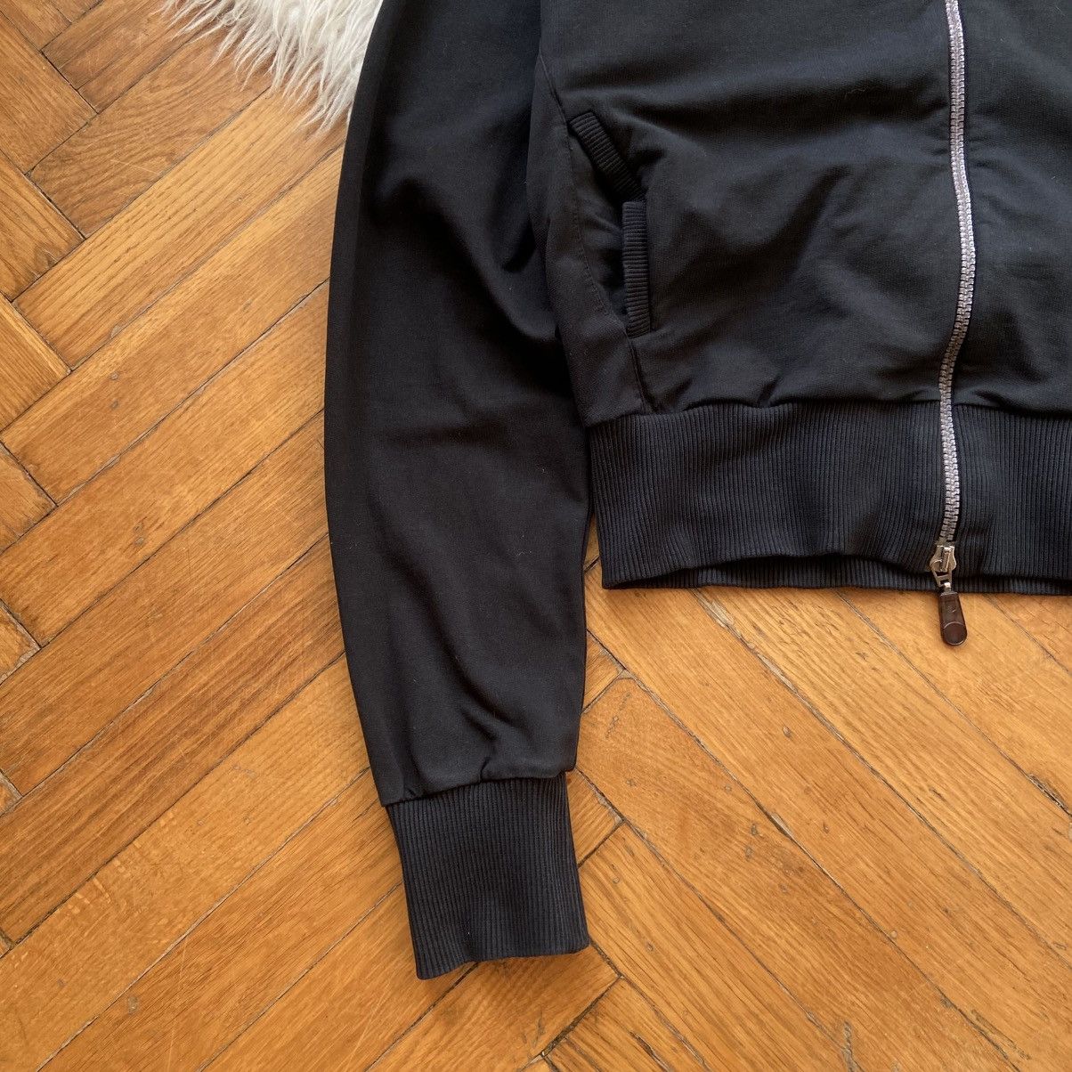 Armani 📌 Crazy Vintage Armani Jeans Crop Y2K Zip-Up Hoodie Size M / US 6-8 / IT 42-44 - 8 Thumbnail