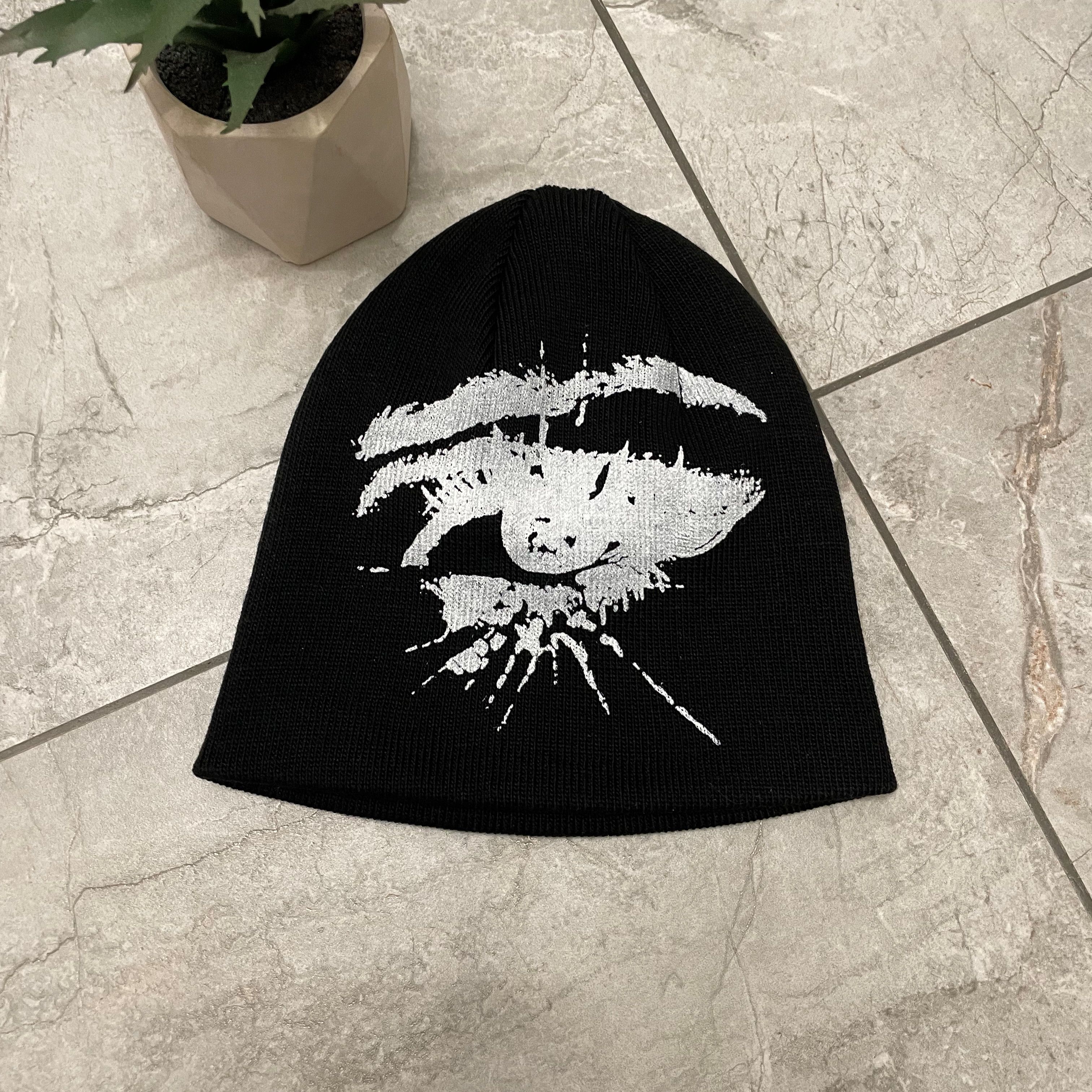 Other Very rare beanie hat y2k grunge print eye y2k Size ONE SIZE - 3 Thumbnail